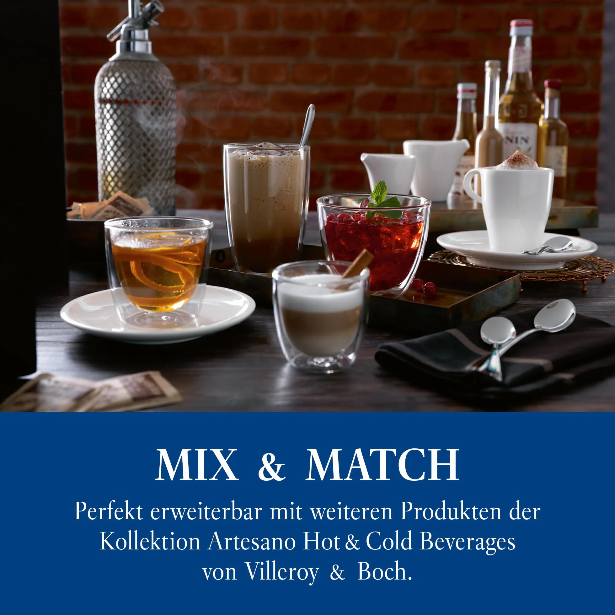Villeroy & Boch Artesano Hot&Cold Beverages szklanka do latte macchiato zestaw 2 szt 250 ml szkło borokrzemowe zmywarka mikrofala