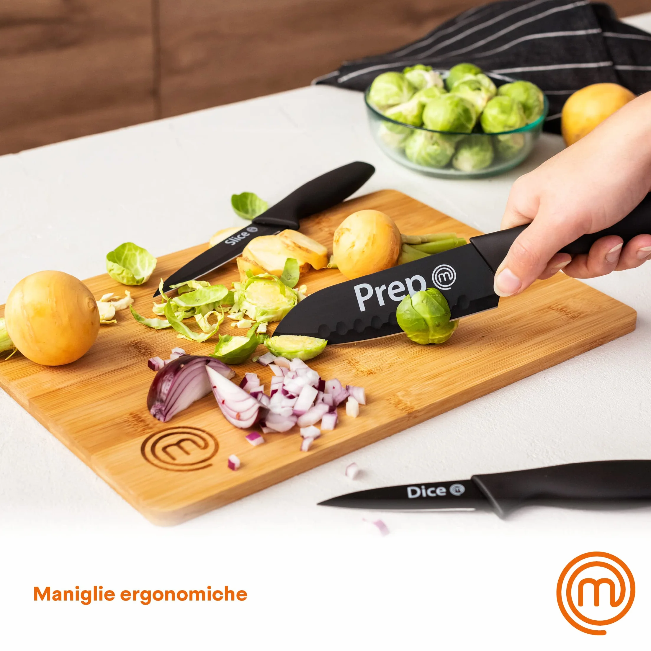 Masterchef Noże do Krojenia, Stal Nierdzewna, 3 Elementy