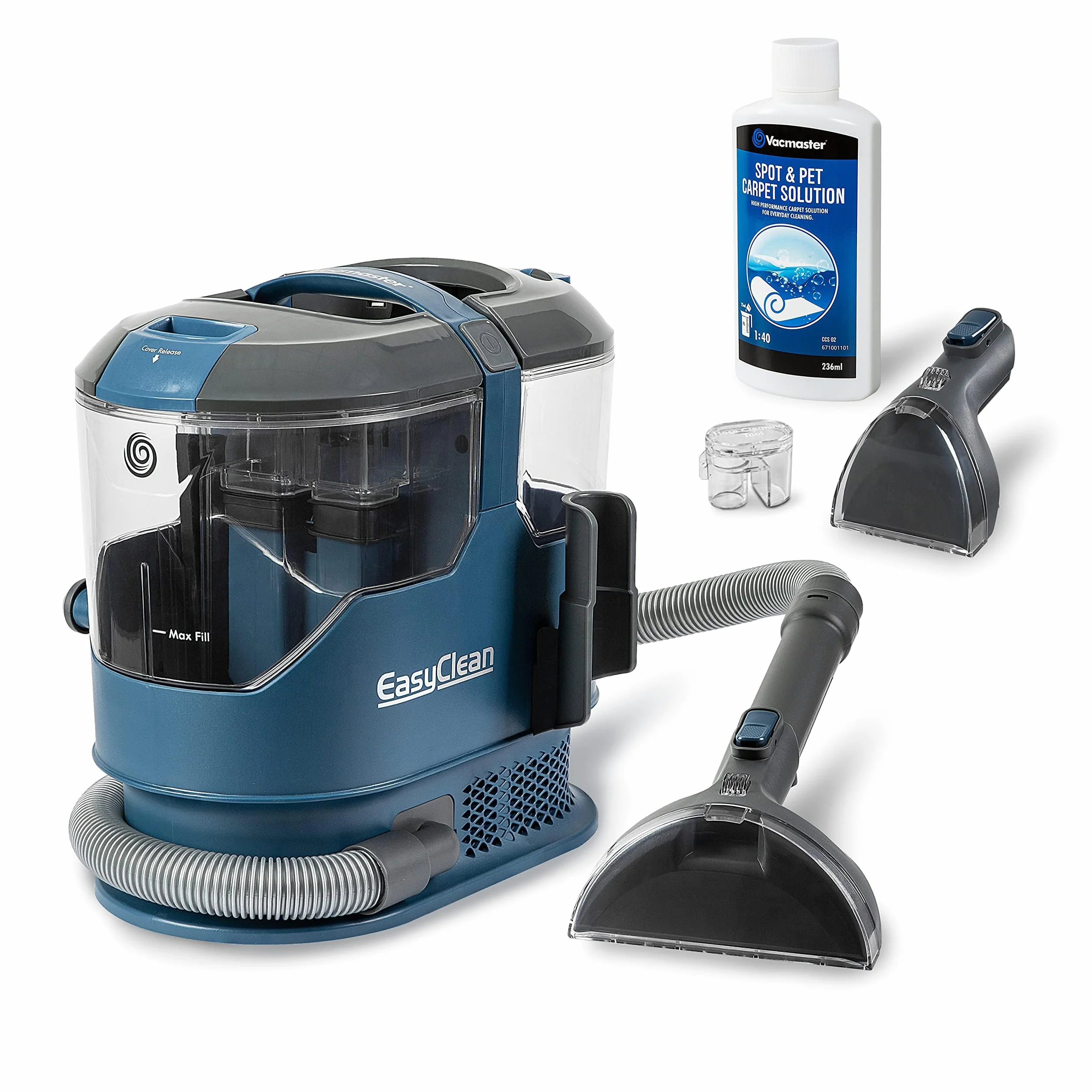 Vacmaster SCA0801 Odkurzacz do czyszczenia tapicerki i plam | Odkurzacz na mokro i na sucho Moc detergentu do sof, dywanów, tapicerek, samochodów | 800 W
