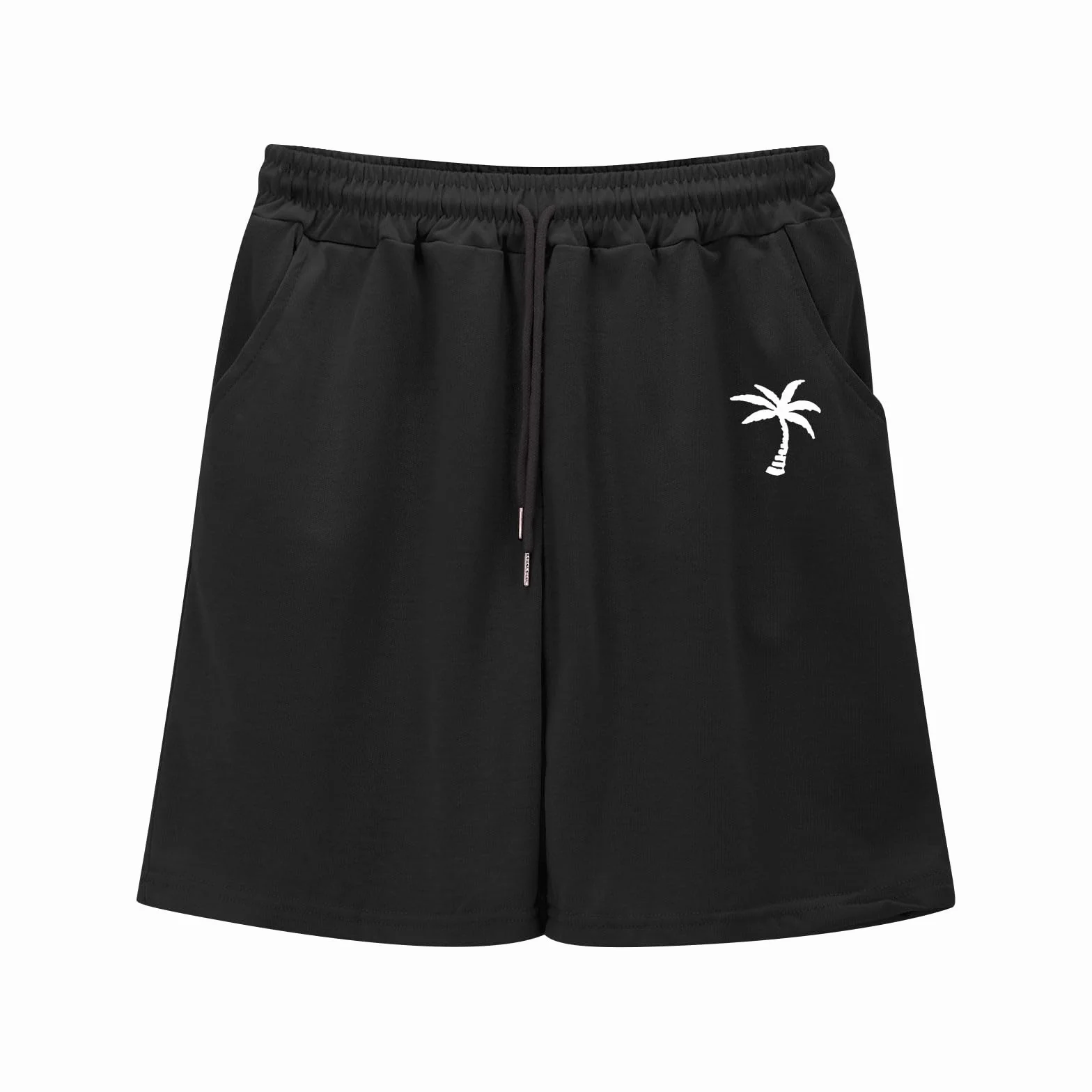 Męski dres sportowy na lato miękki fitness koszulka z krótkim rękawem i krótkie spodnie okrągły dekolt wygodne stroje sportowe z kieszeniami do joggingu, strój gimnastyczny, na siłownię, wakacje