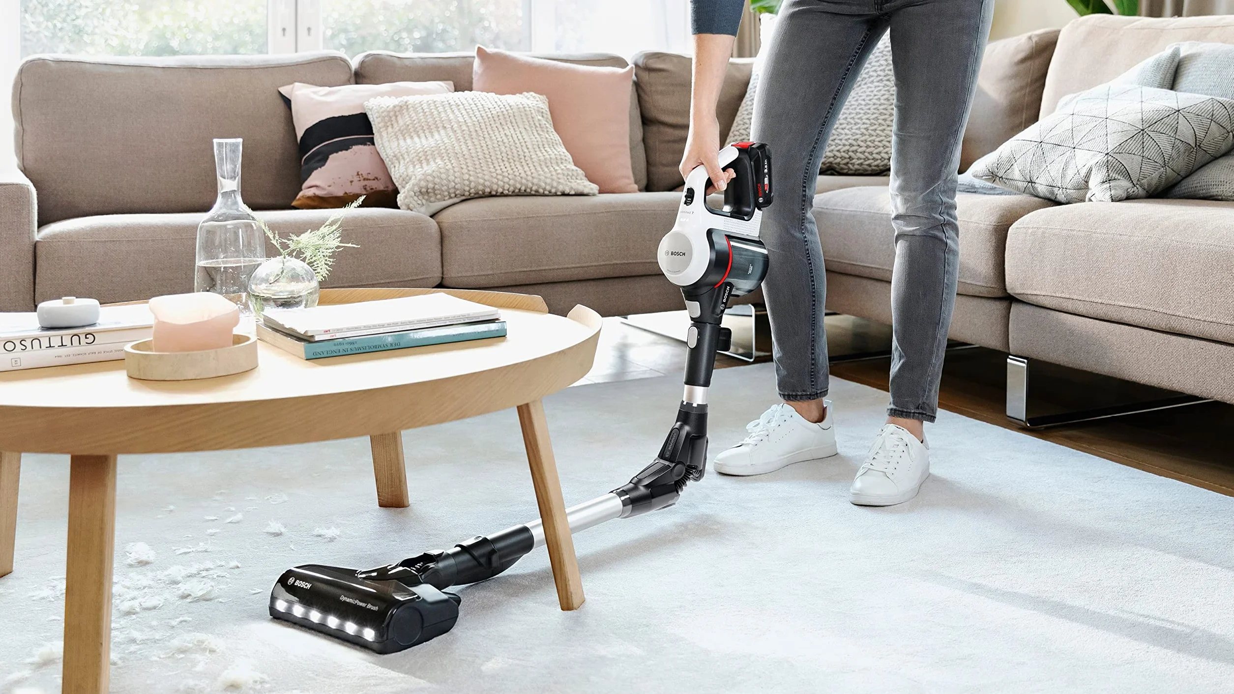 Bosch Electroménager Unlimited 7 Odkurzacz Pionowy Bezprzewodowy, Czarny/Biały, 711 W 18 V