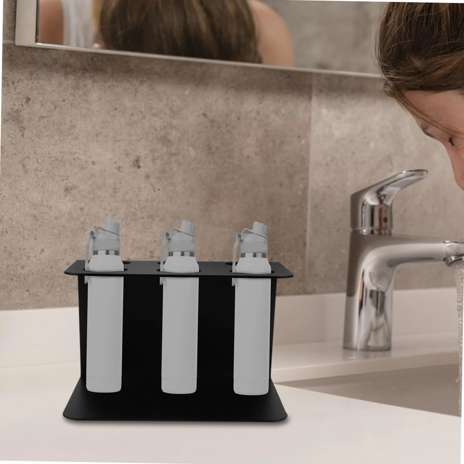 Żelazny Stojak Do Przechowywania Kubków Uchwyt Na Tubkę Z Aromatem Organizer Na Saszetki