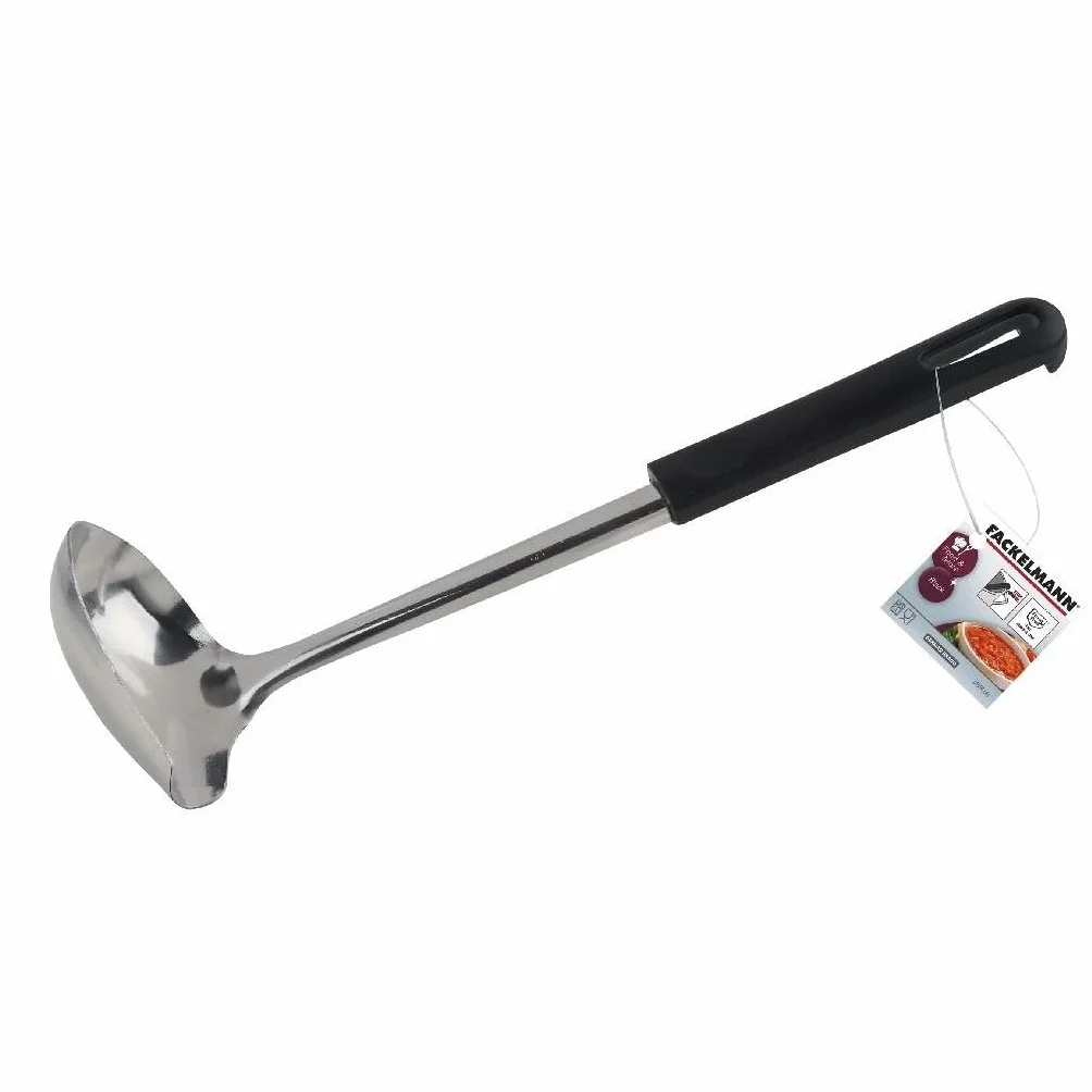 Fackelmann Łyżka do sosów 26 cm BLACK stal szlachetna tworzywo sztuczne antypoślizgowa