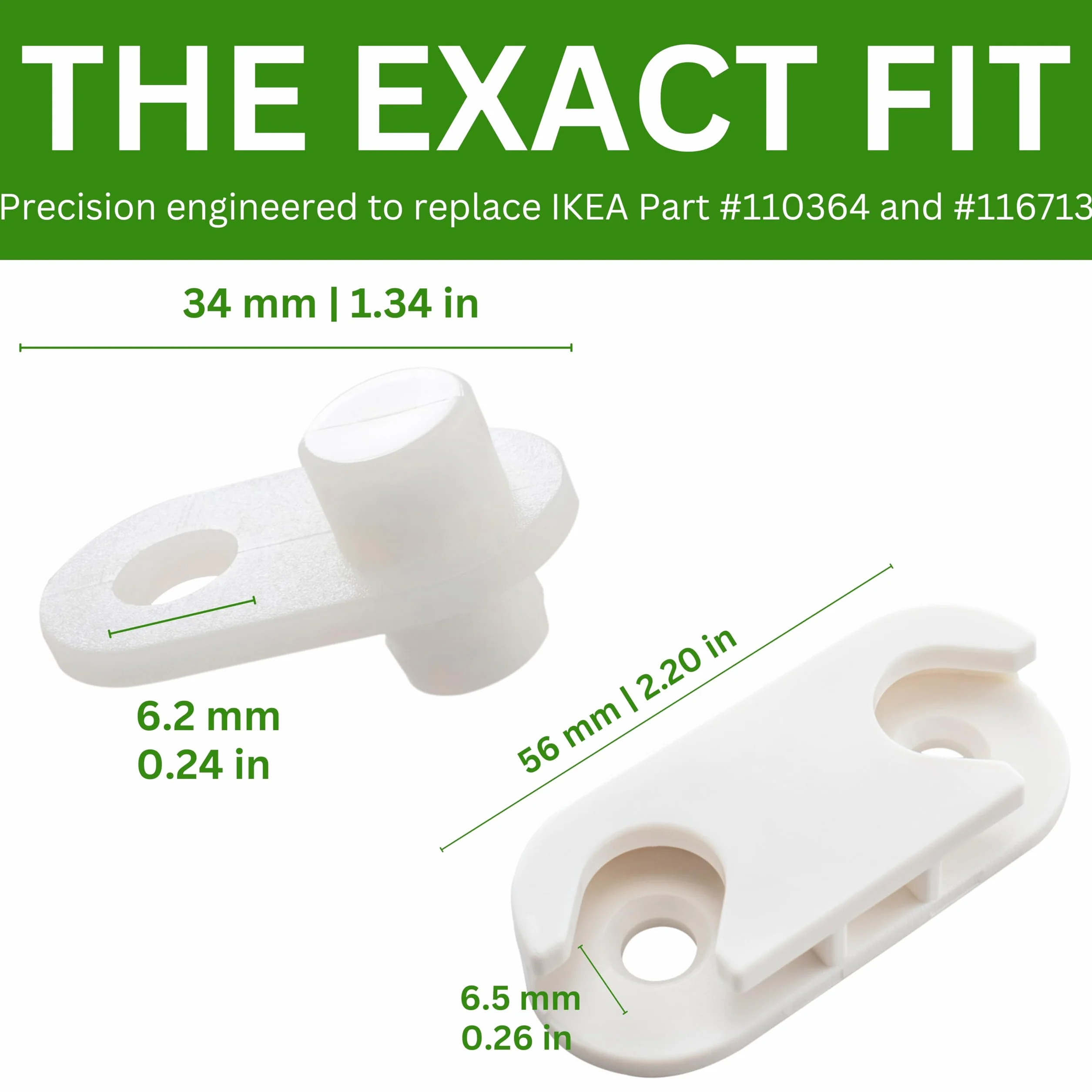 IKEA HEMNES Części zamienne do szafki na buty #110364 #116713 4 sztuki