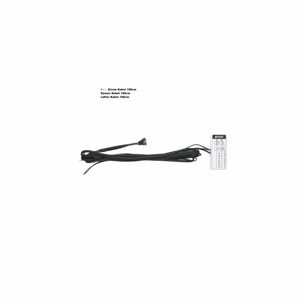 Titan TTC-SC22(A)+ 92 x 25 mm IP55 podwójny wentylator do lodówki