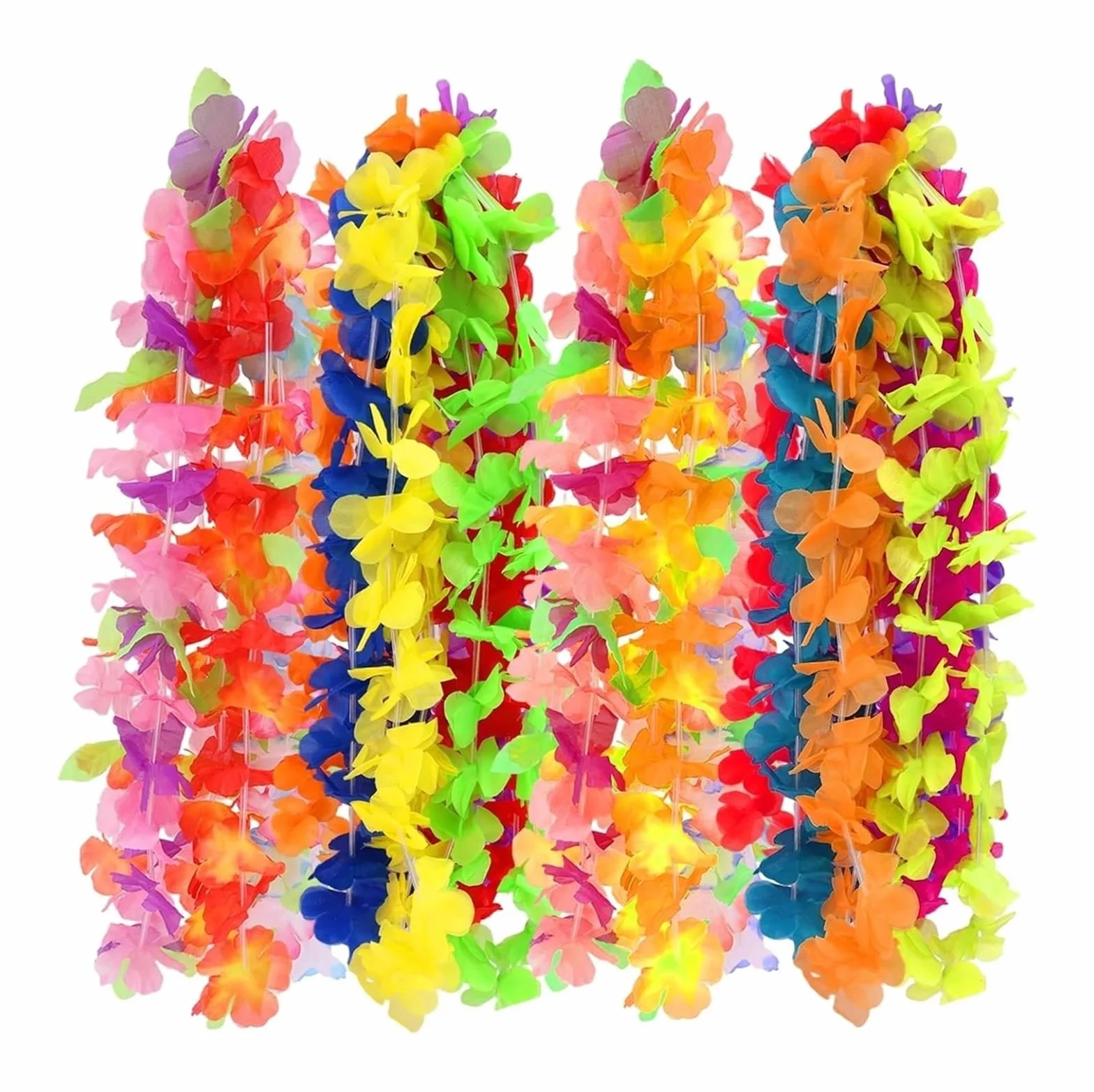Hawajska garlanda, Hawajski wianek ze sztucznych kwiatów Girlanda Naszyjnik Lei Multicolor 20/30/50 szt