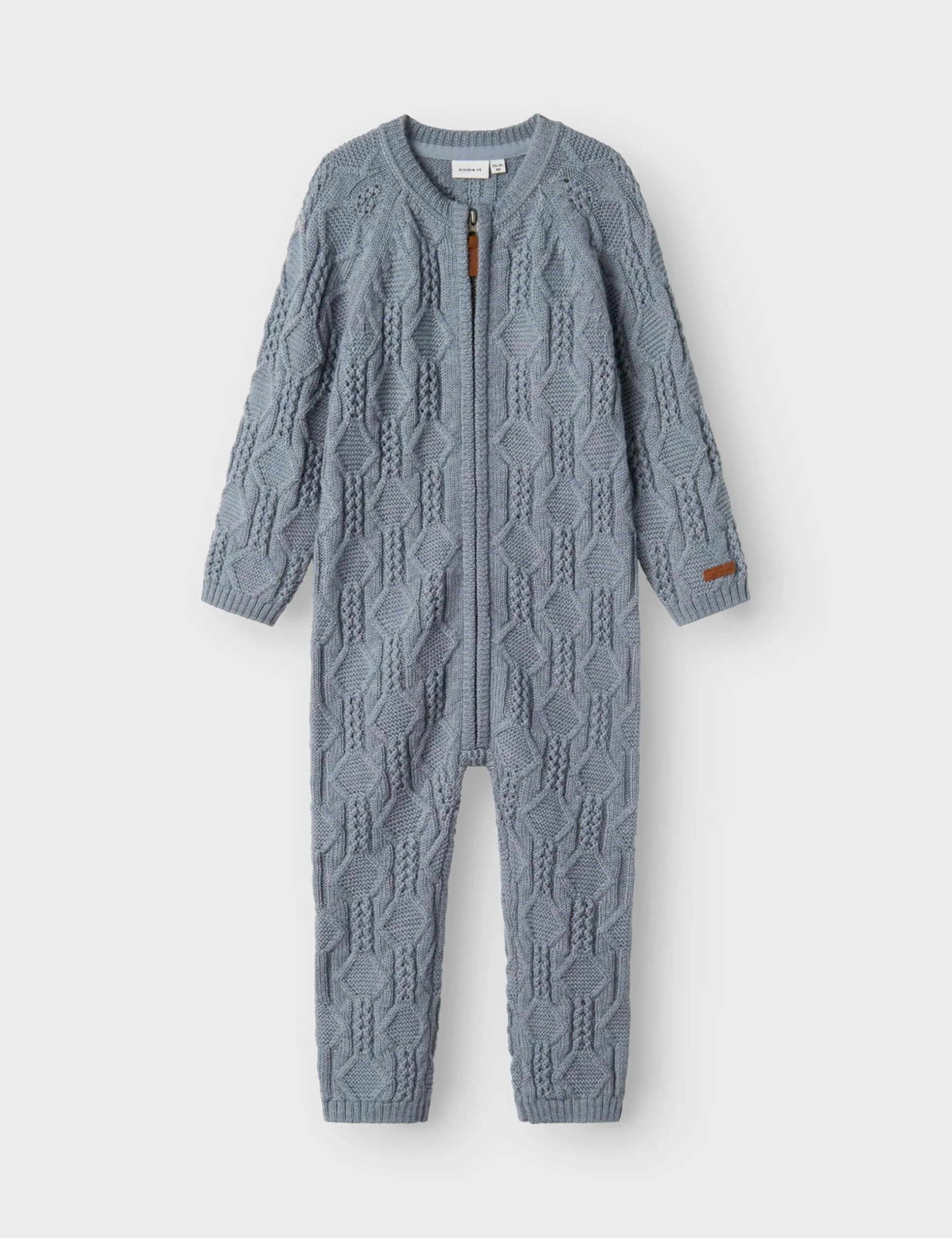 NAME IT śpioszki Chłopcy Nmmwrilla Wool Ls Knit Suit