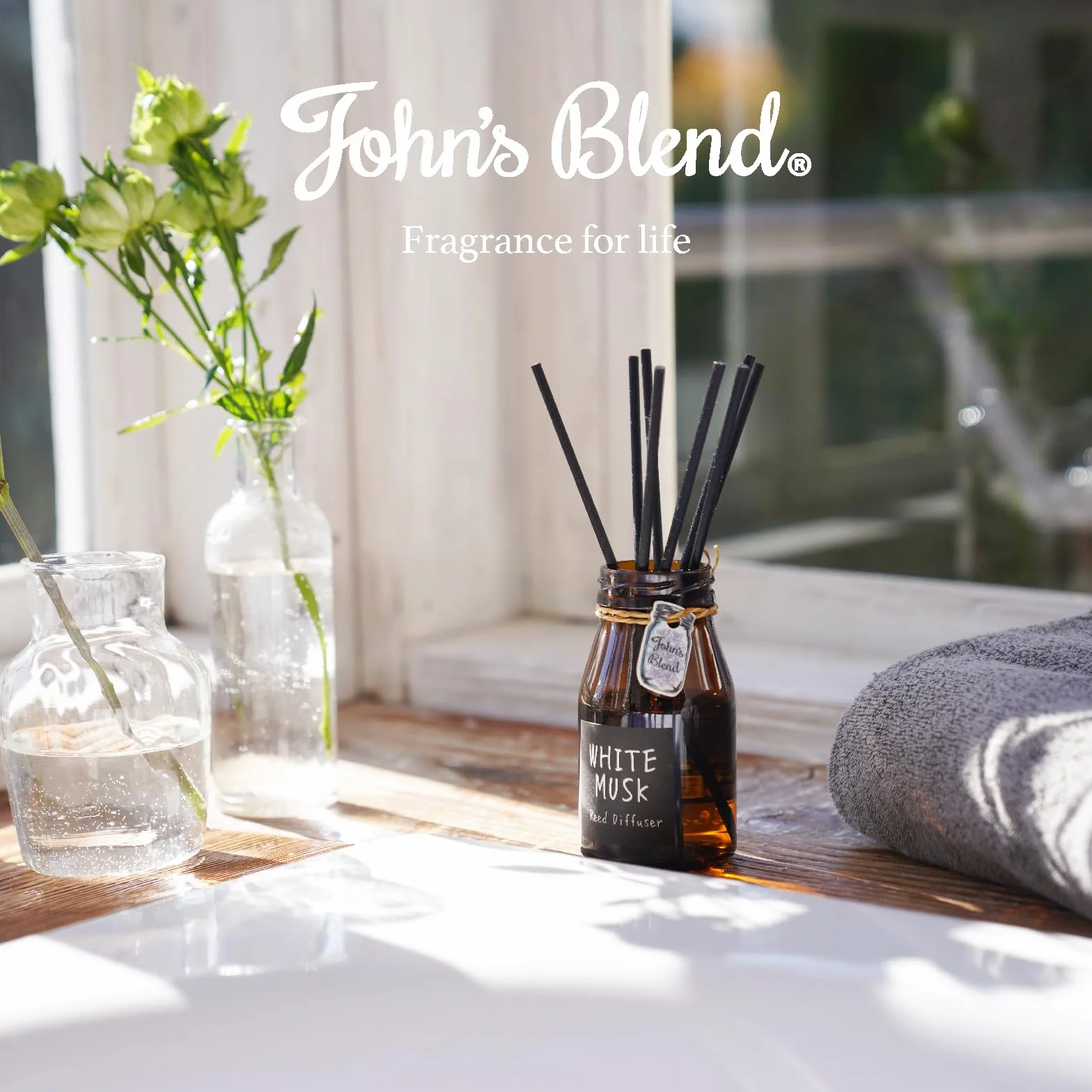 John's Blend Reed Diffuser - White Musk
