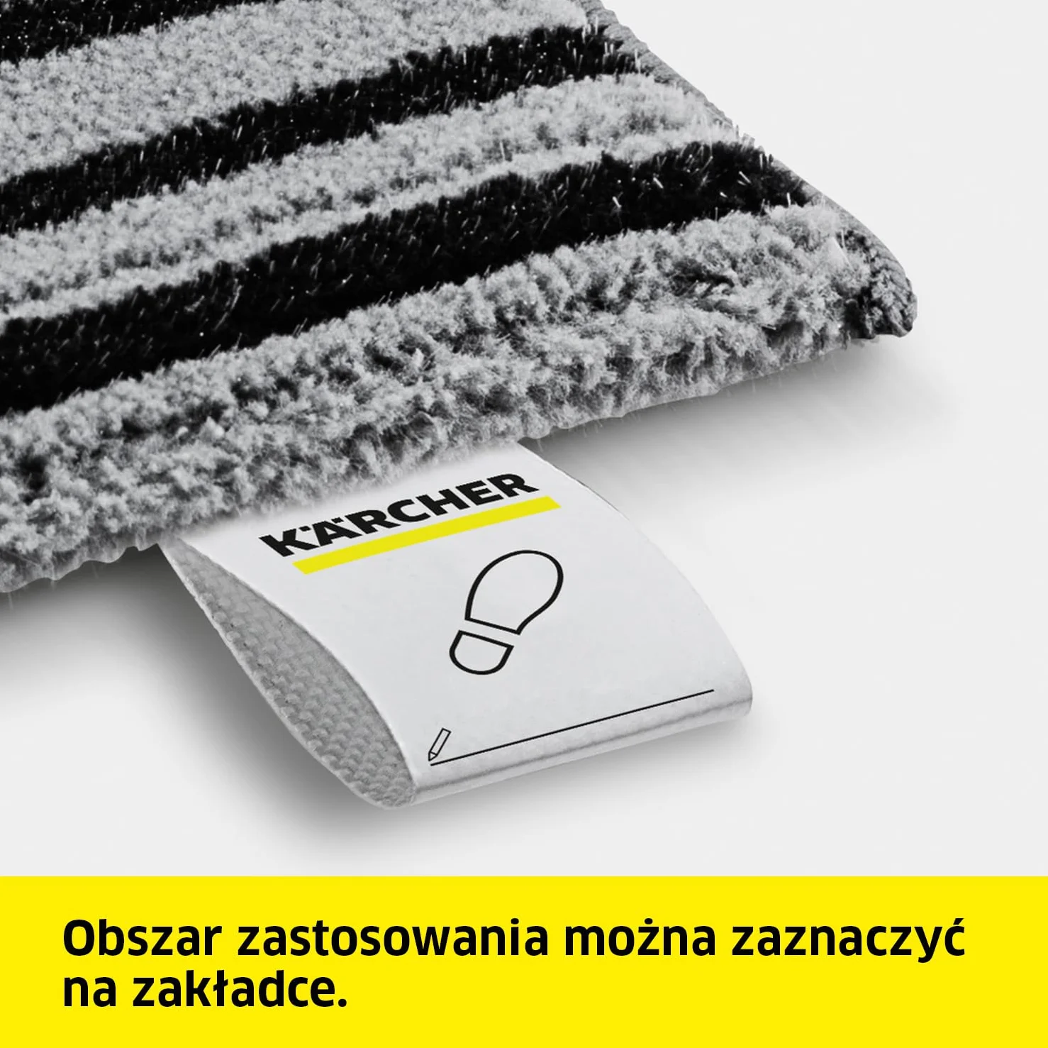 Kärcher zestaw ściereczek podłogowych Power EasyFix, 2 sztuki oryginalne akcesoria do parownic