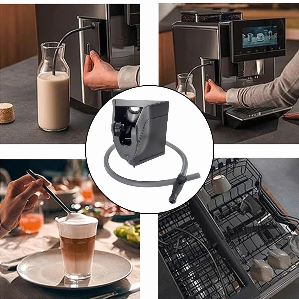 Adapter pojemnika na mleko do Siemens EQ700 EQ900 EQ900 Plus, zewnętrzne pojemniki ze złączem węża