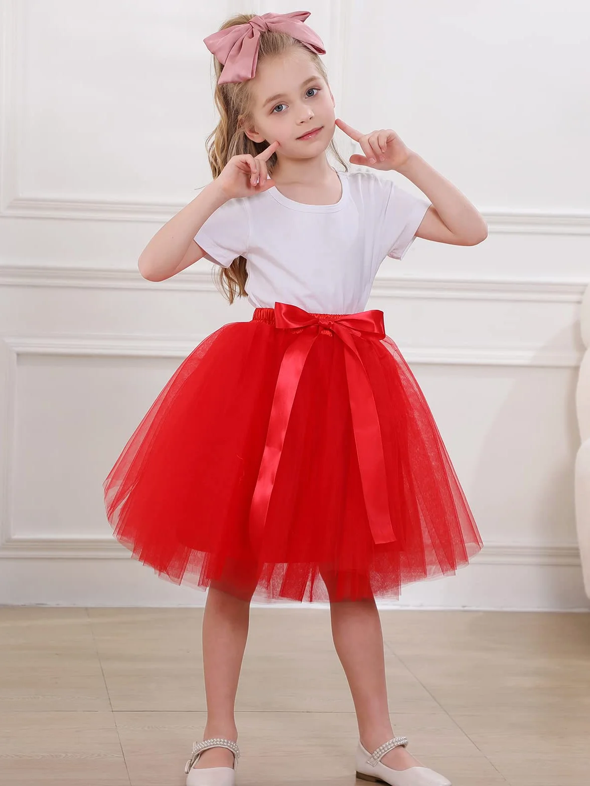 Spódnica tiulowa dla dzieci, spódniczka baletowa, mini spódniczka do tańca, 7 warstw, halka, sukienka baletowa, na imprezę, do tańca, kostiumu, na Halloween, 2-8 lat