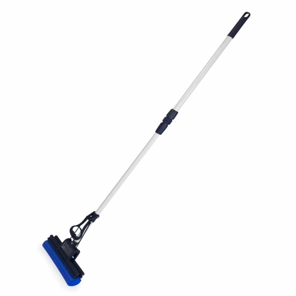 OneTouch Easy Mop Podłogowy - Mop z Gąbki do Podłóg z Teleskopową Rączką, Wbudowaną Wyciskarką i Wysoce Chłonną Gąbką PVA - Mop Gąbkowy do Czyszczenia Podłóg w Kuchni, Łazience i w Całym Domu