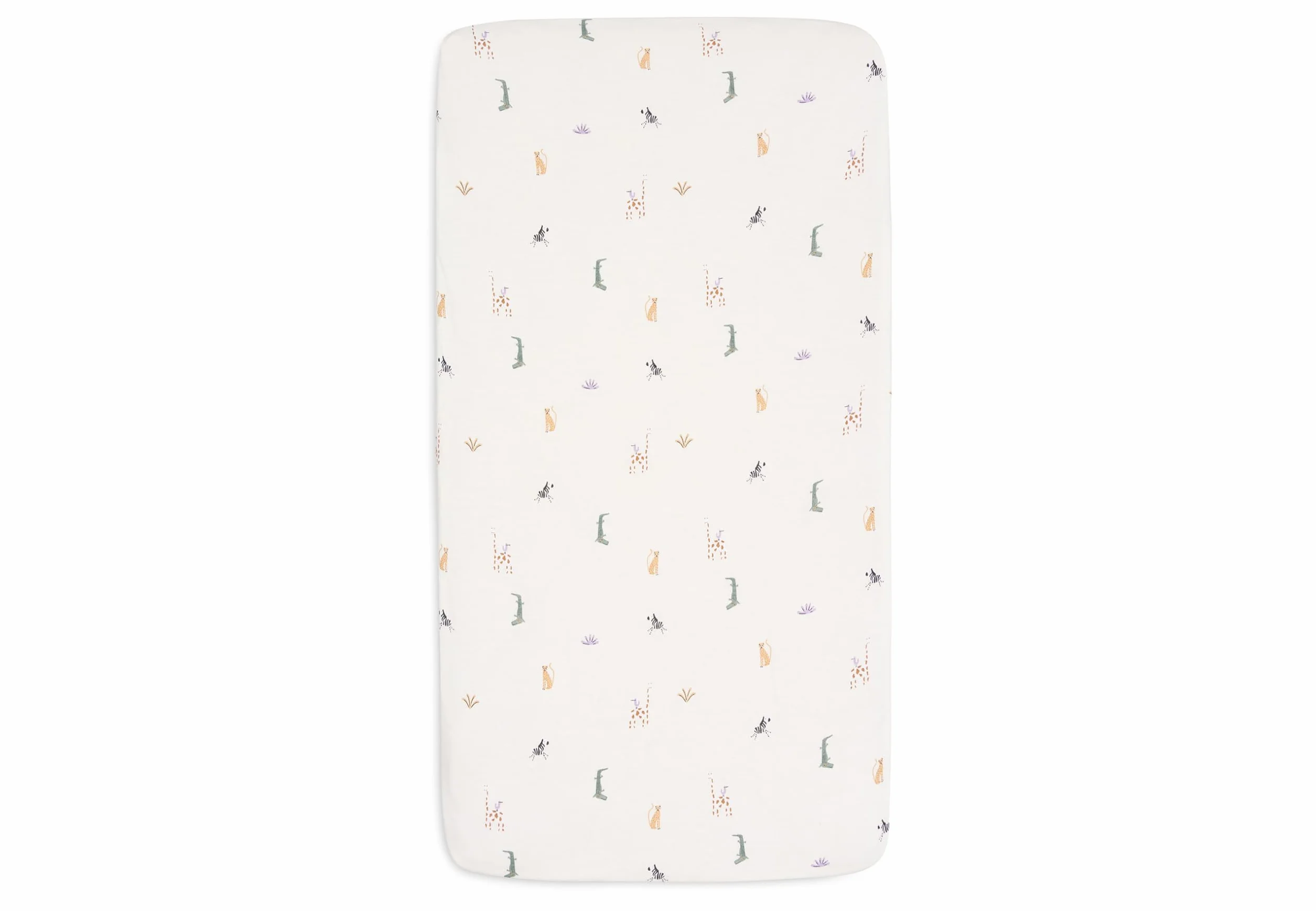 Jollein Prześcieradło z gumką z dżerseju Jungle Jambo 70/75 x 140/150 cm 100% bawełna Öko-TEX