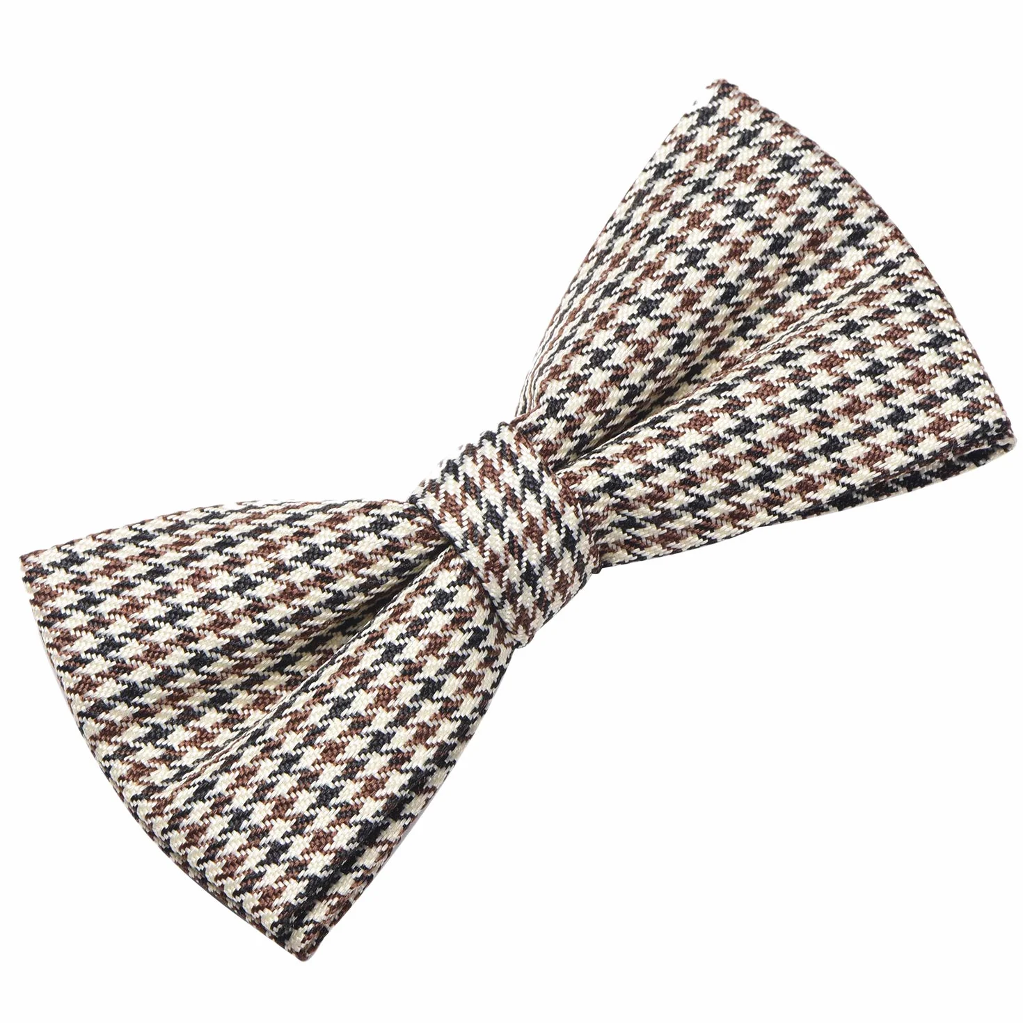 DonDon Elegancka mucha w kratę zapinana na haczyk - już zawiązana i regulowana