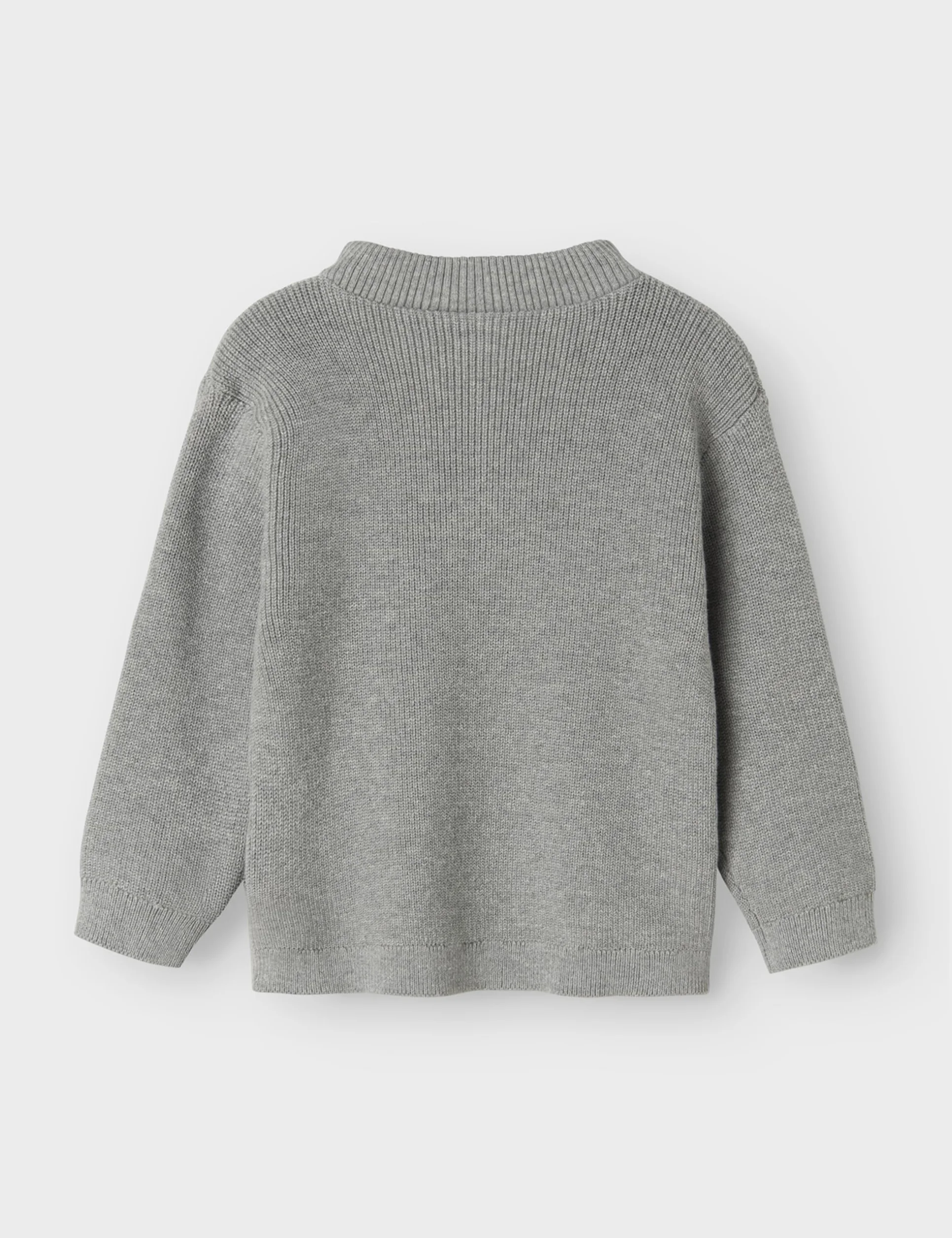 NAME IT Nmmnesolle Ls Knit, szary melanż, 92