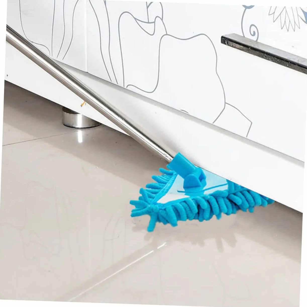 Gatuida 2 Szt Teleskopowy Trójkątny Mop Środek Do Czyszczenia Wanny Teleskopowy Mini Mop z Mikrofibry Ściereczka z Mikrofibry Płuczka Nastawny Brzdąc Szczotka Do Mycia Samochodu Plastikowy