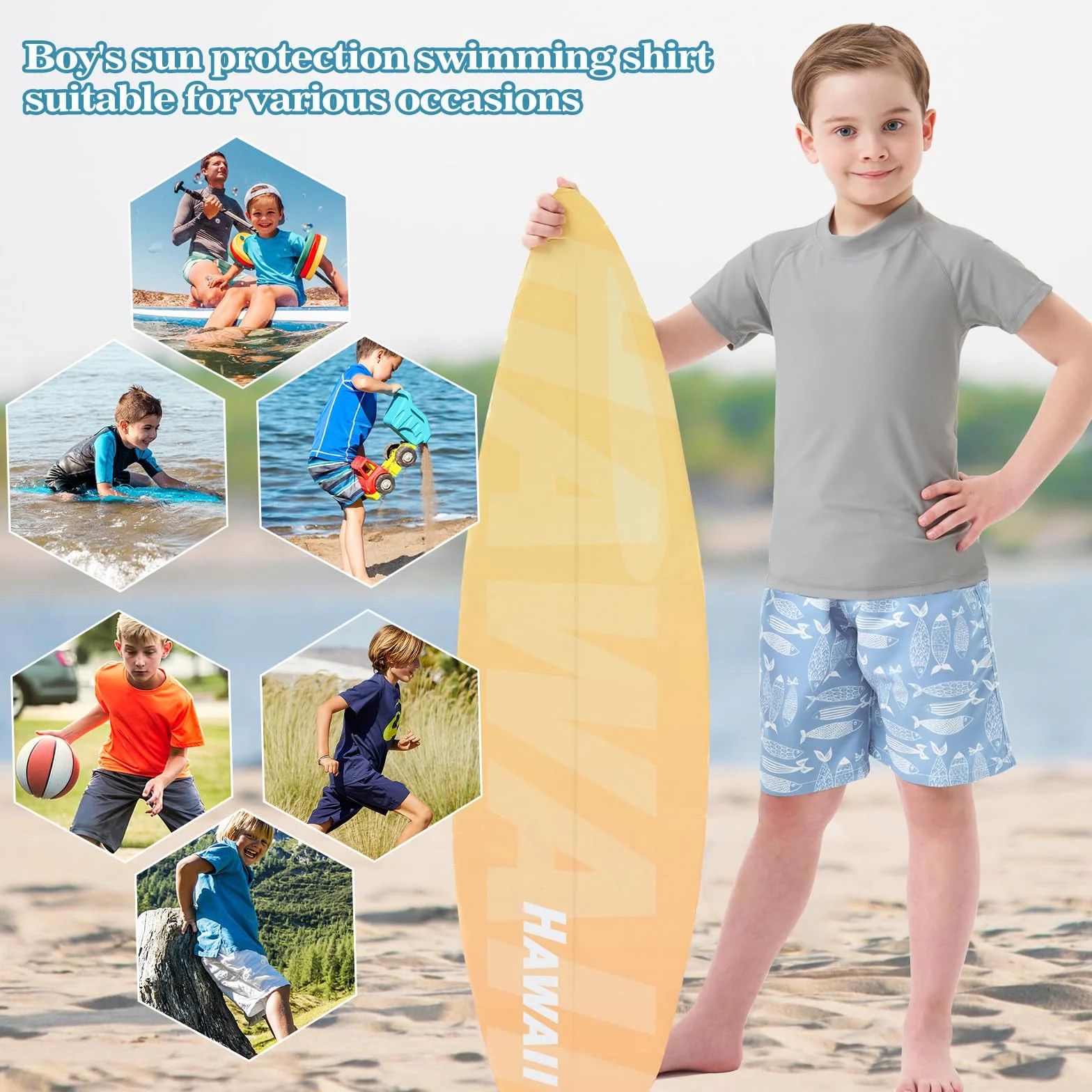 MEETWEE koszula wysypka Chłopcy Traje de Baño de Niño Rash Vest Camisetas de Natación
