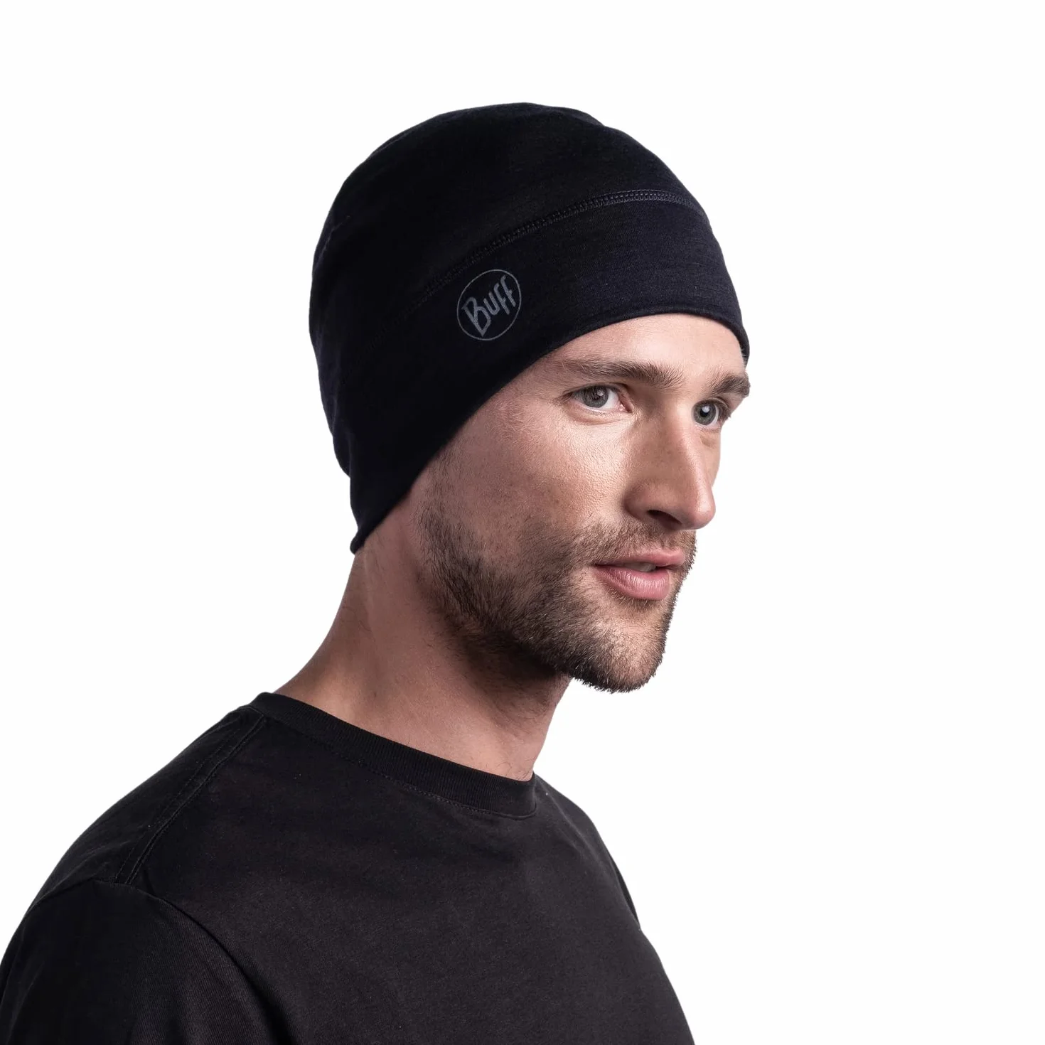 BUFF Czapka Lightweight Beanie Merino One-LayerKobiety/Mężczyźni - Made in the EU wełniana narciarska z merynosów jesień-zima Zima