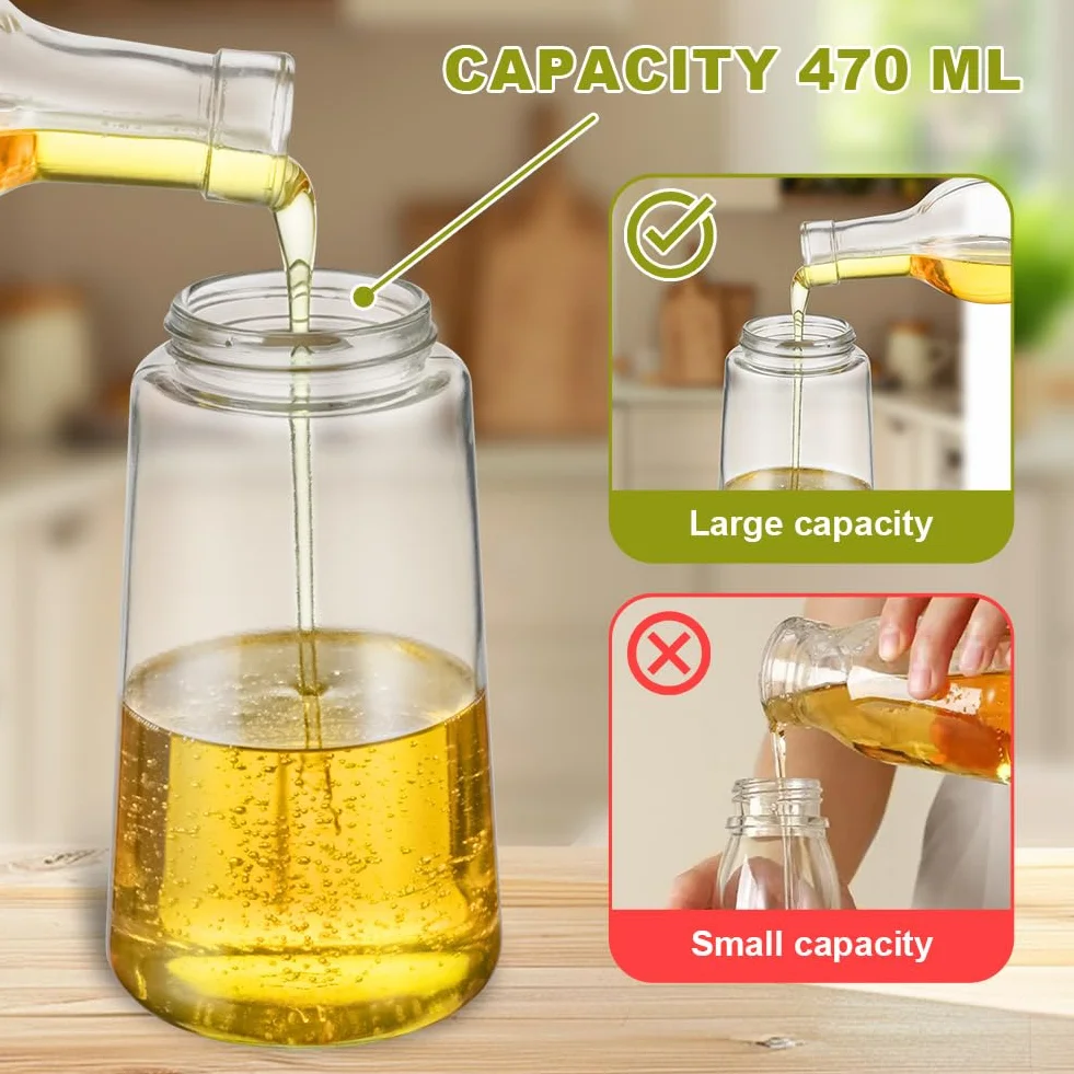 Opryskiwacz do oleju 2 w 1 470 ml czarny