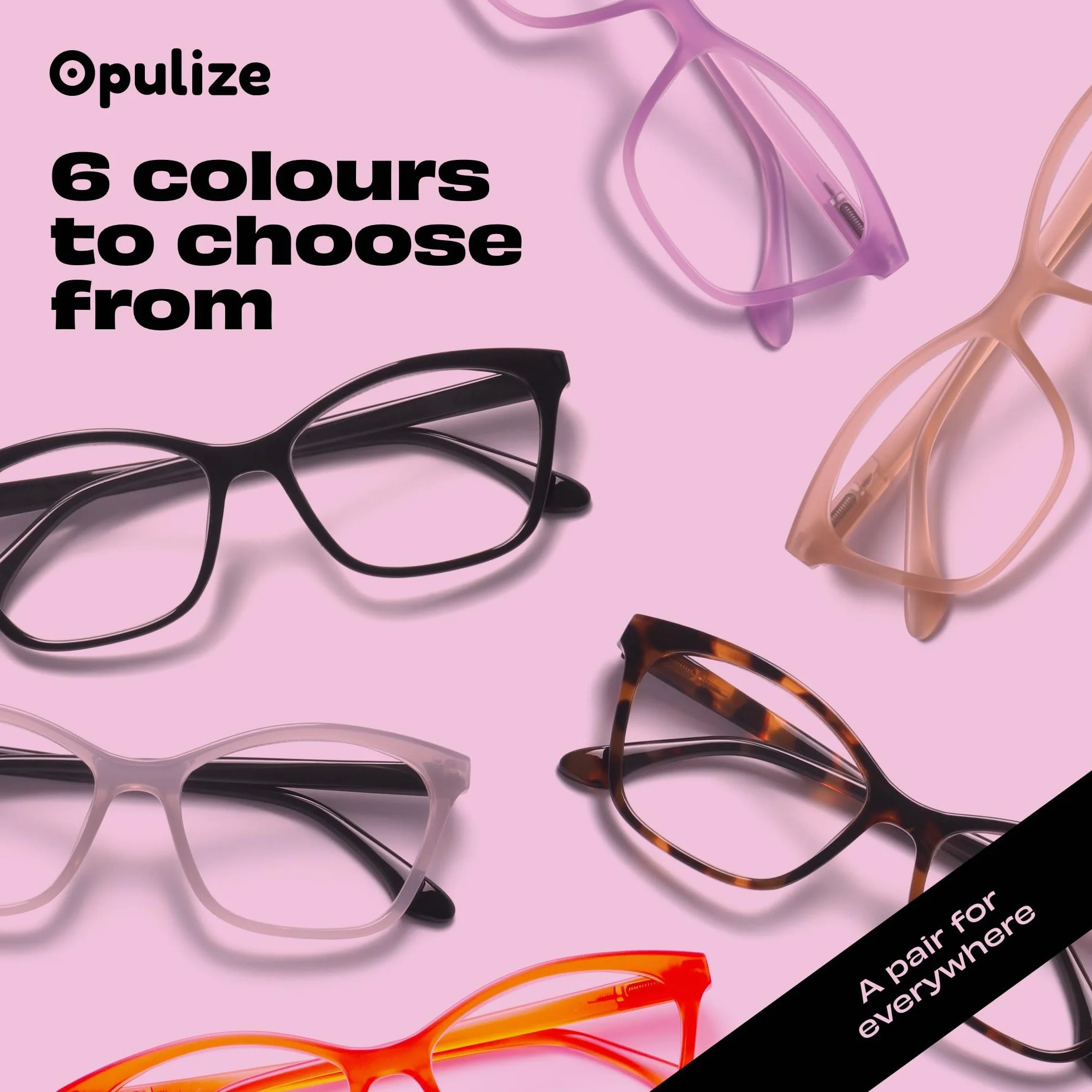 OPULIZE Okulary do czytania Uniseks Kat (1 w zestawie)