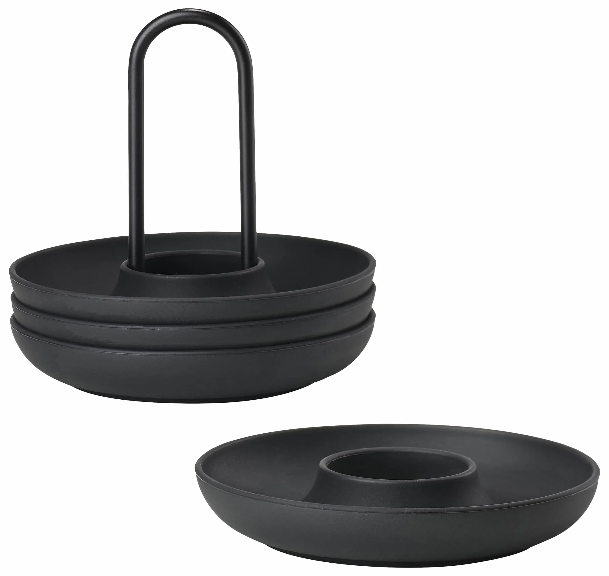 Zone Denmark Singles Kieliszek na jajko z podstawką Dia. 11,2 x 9,5 cm 4 szt. Black