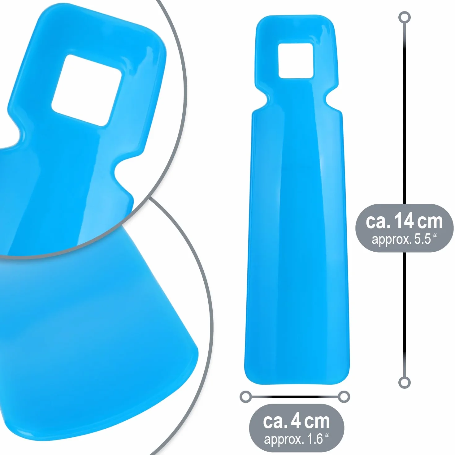 COM-FOUR® Lyzka do butów, lyzka do butów wykonana z tworzywa sztucznego o eleganckim wygladzie