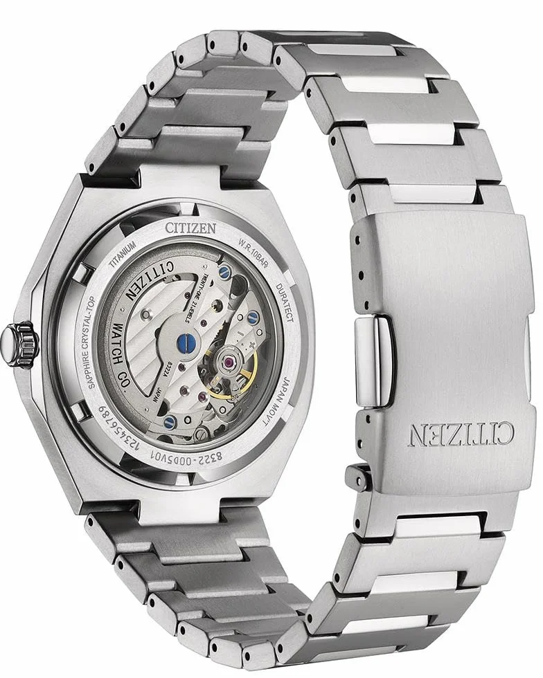 CITIZEN NK5020 Zenshin 60 Super Titanium automatyczny zegarek męski z tytanowym paskiem i szafirowym szkłem