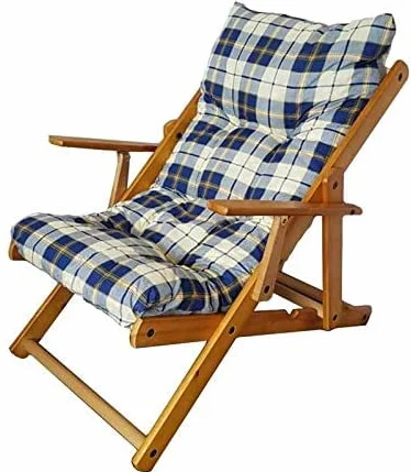 POLTRONA Krzesło RELAX 3 LOKALIZACJE DREWNA SKŁADANE H 100 CM