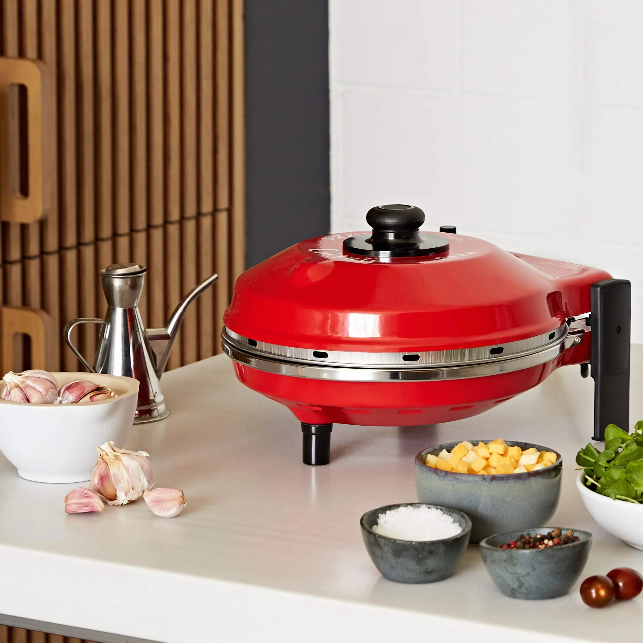 Spice - Piekarnik Pizza Caliente z kamieniem szamotowym 32 cm i oporem koła