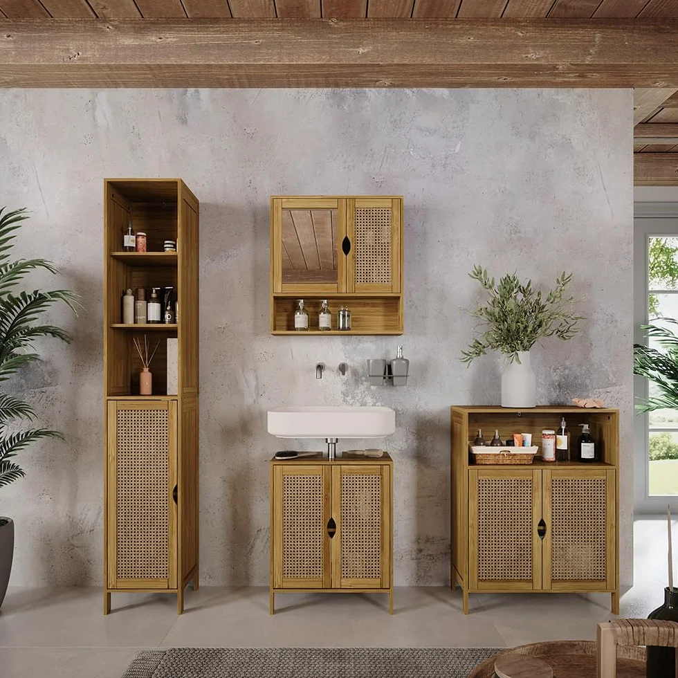 Vicco Szafka Midi "Liora", Bambus, 60 x 80 cm