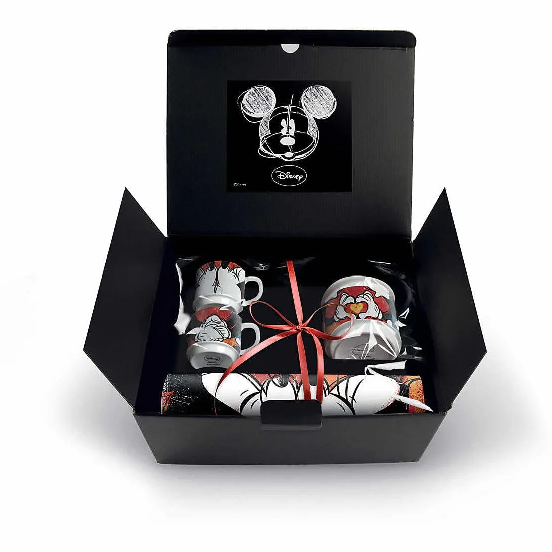 Egan Pudełko na prezent czerwone miseczki Mickey Love, WMSET/19