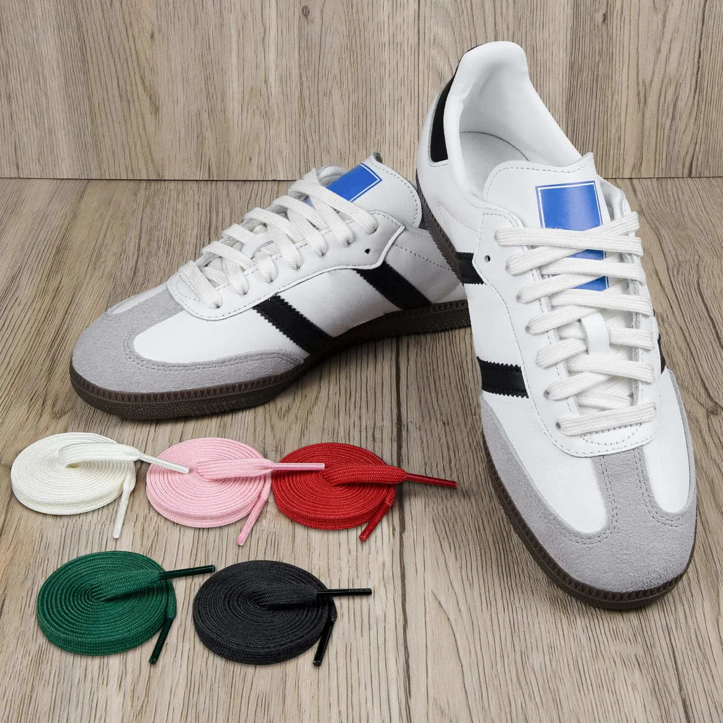 Endoto Sznurówki do Adidas Samba OG/ADV/LT Butów, Sznurowadła Zamiennik Sznurowadeł Zamienne Shoe Laces Replacement Shoelaces