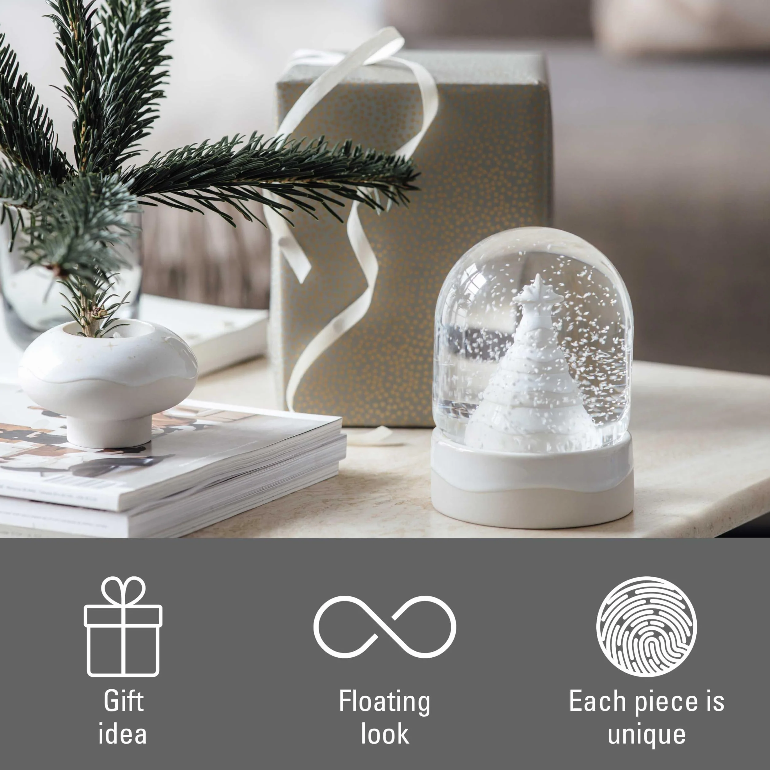 Villeroy & Boch kula śnieżna Winter Glow dekoracja świąteczna porcelana Premium