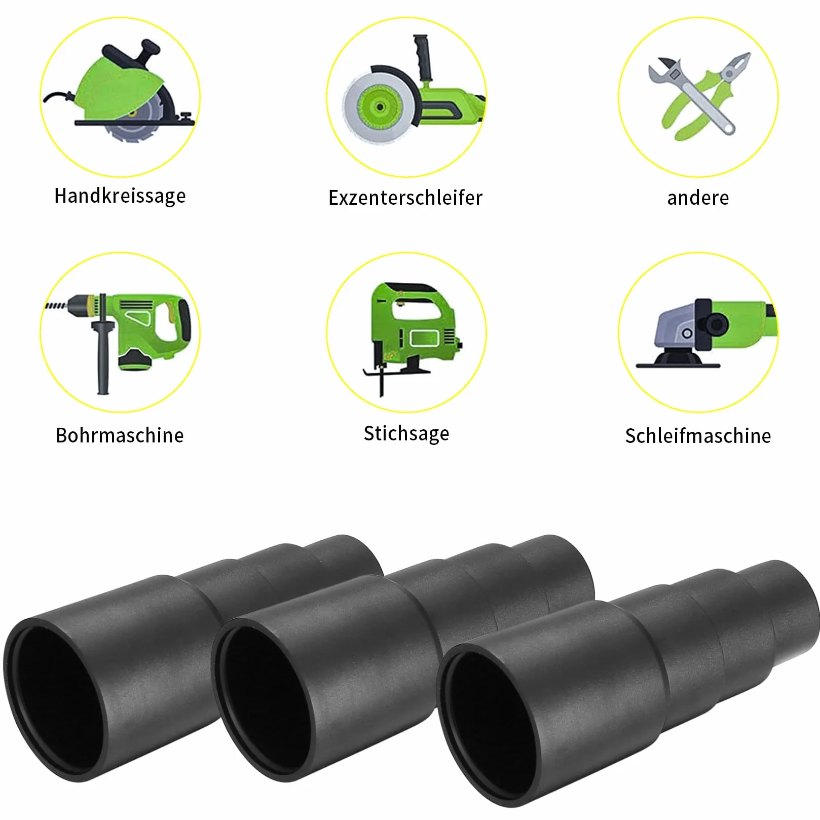 Adapter do Odkurzacza 6 Szt. Reduktor Ssania, Adapter Węża PCW