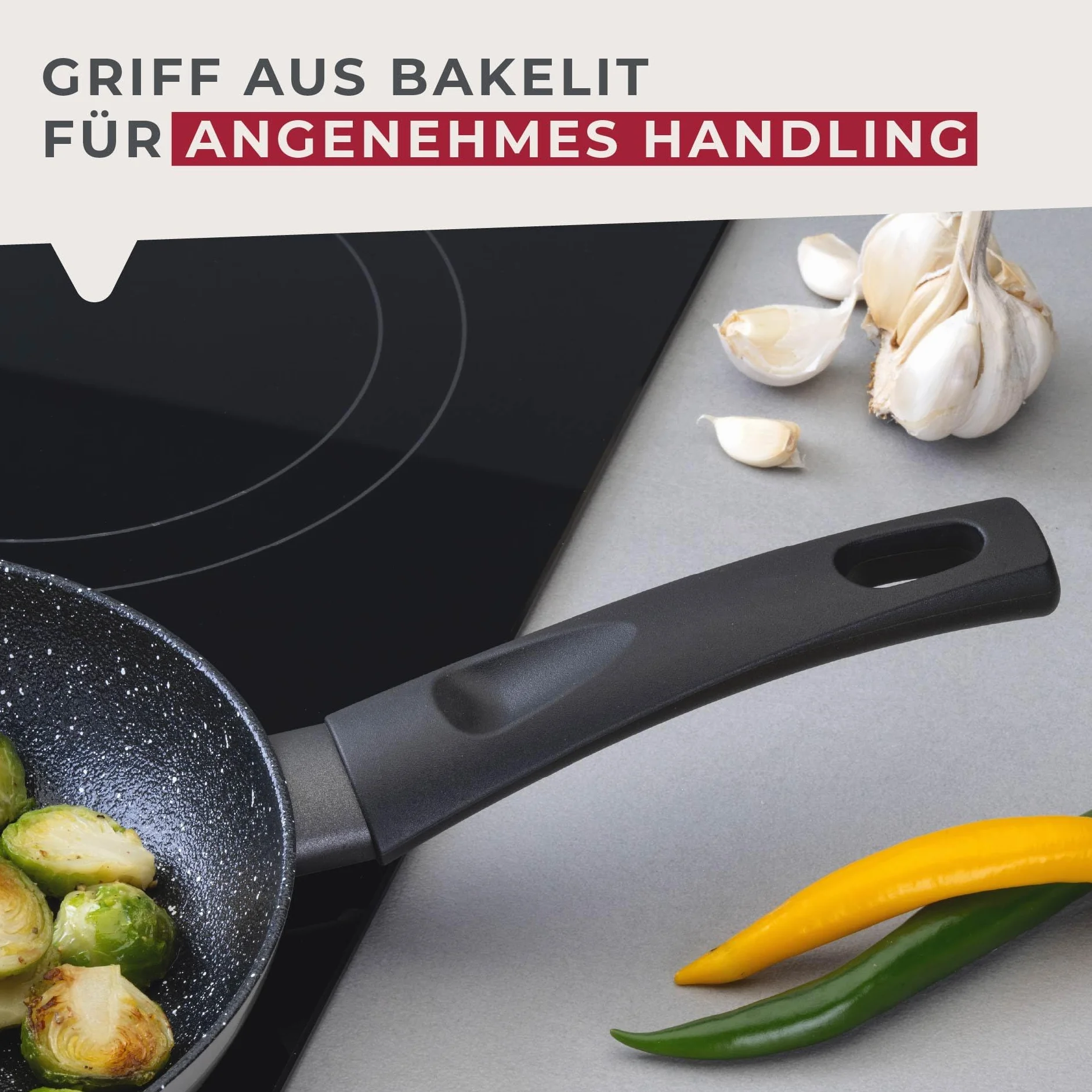 FACKELMANN Patelnia Essential Crisp 20 cm powłoka ceramiczna bez PFAS indukcja