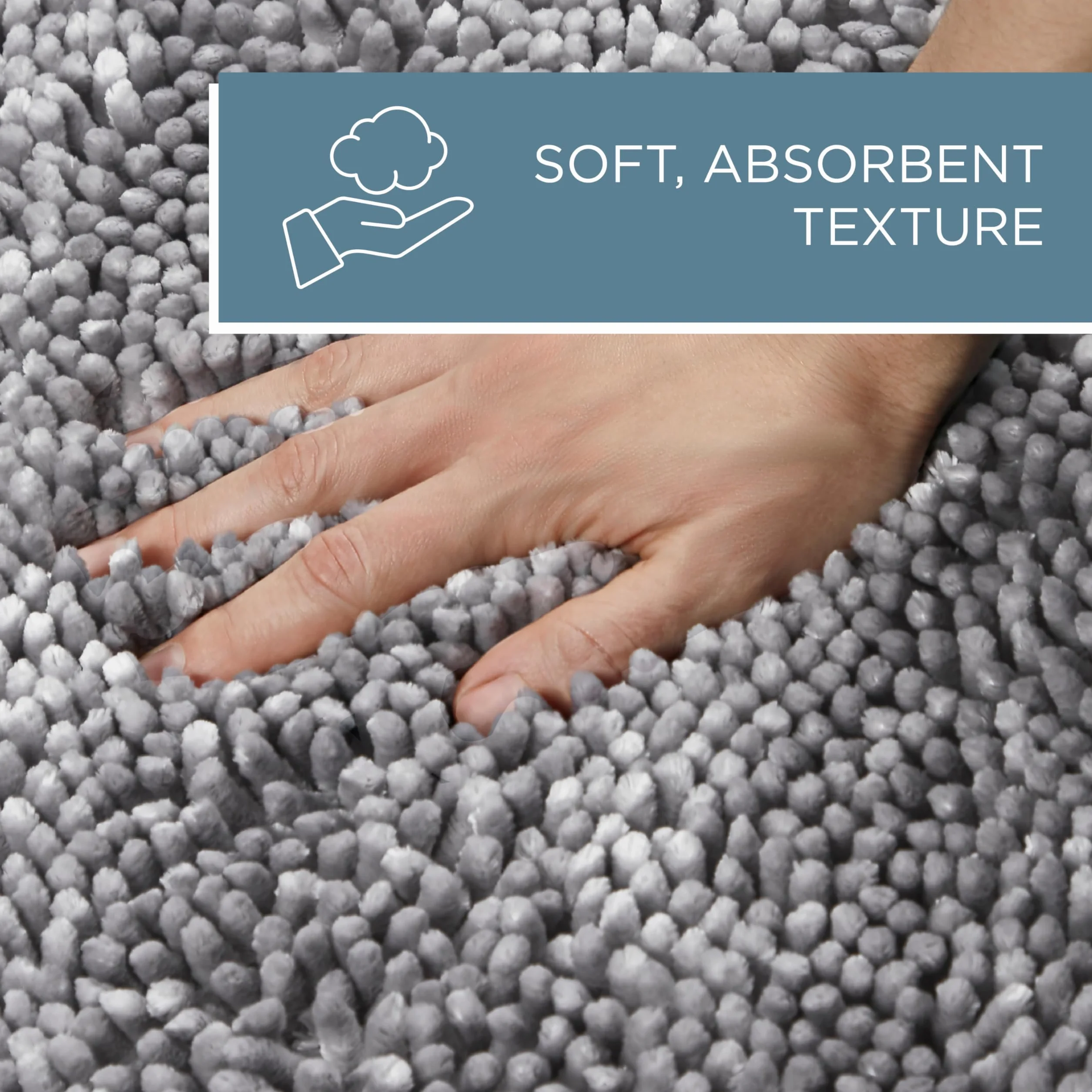 SoHome Spa luksusowy pluszowy szenilowy pokrowiec na deskę sedesową 47 x 49 cm biały