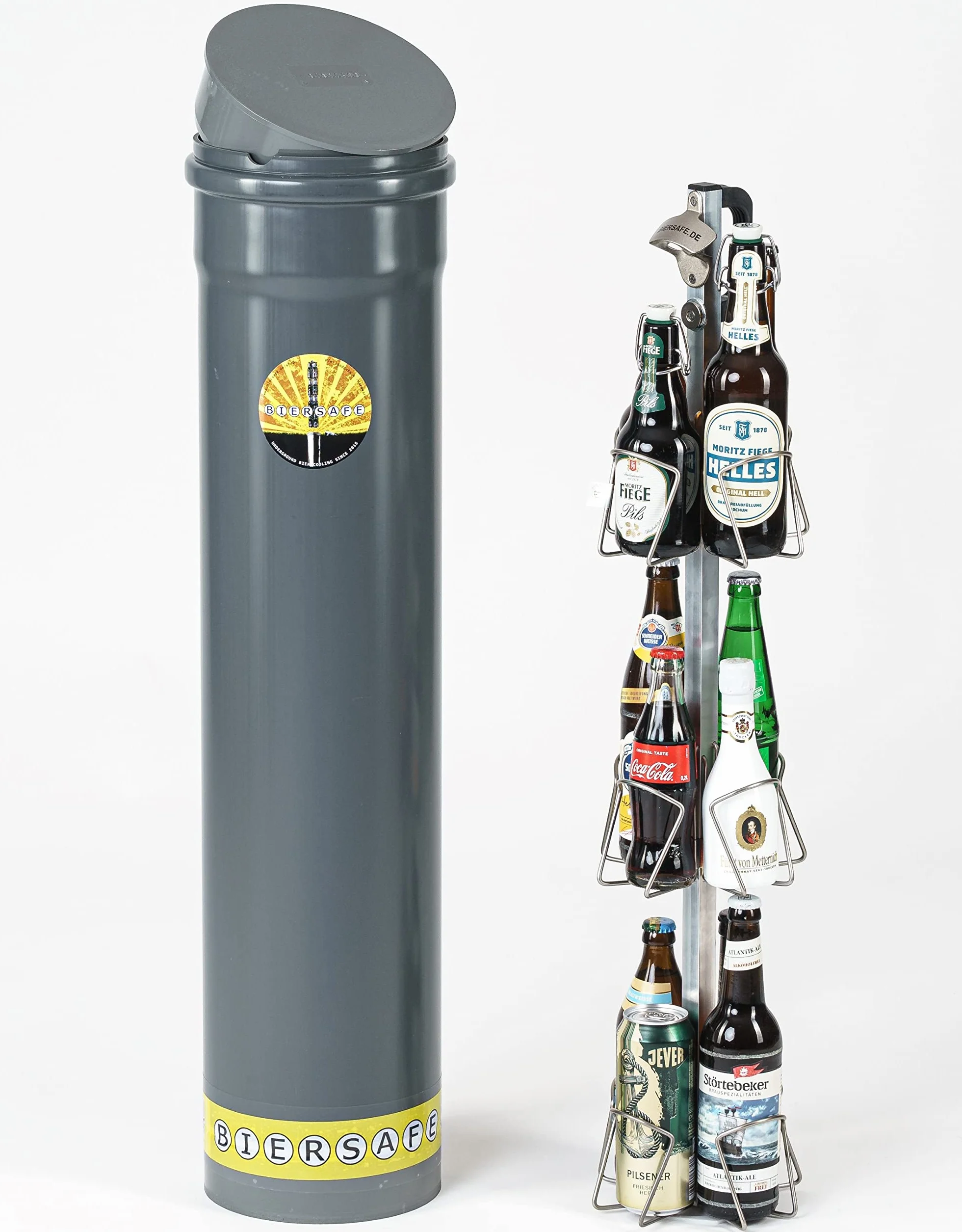Biersafe lodówka na 12 butelek piwa, bezprądowa rura chłodząca ziemię