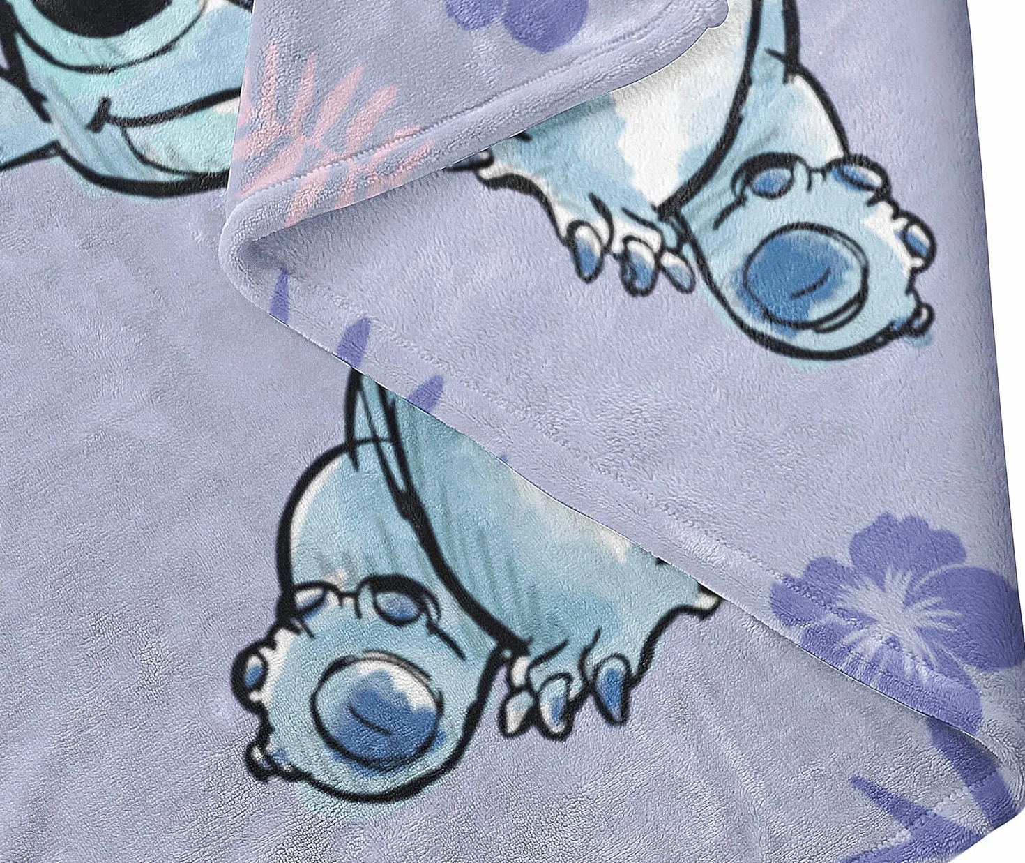 Koc z mikrofibry Disney Lilo e Stitch niebieski 100 x 150 cm 100% poliester