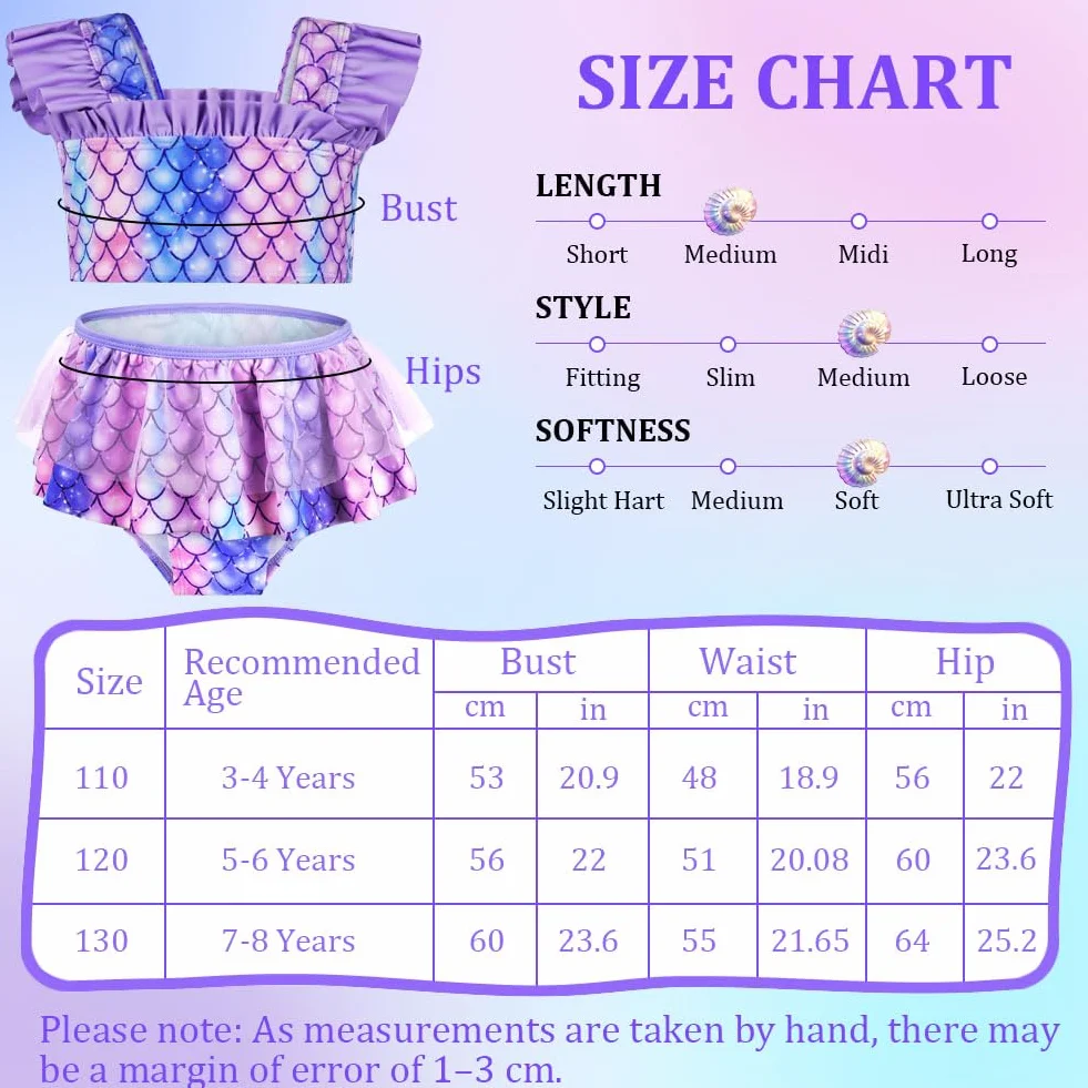 Aomig Dziewczęcy zestaw bikini dla dzieci, z falbankami, dwuczęściowy strój kąpielowy, bikini sportowe, top z wysokim stanem, spodnie bikini, letnie moda kąpielowa, plaża, surfing, basen, strój
