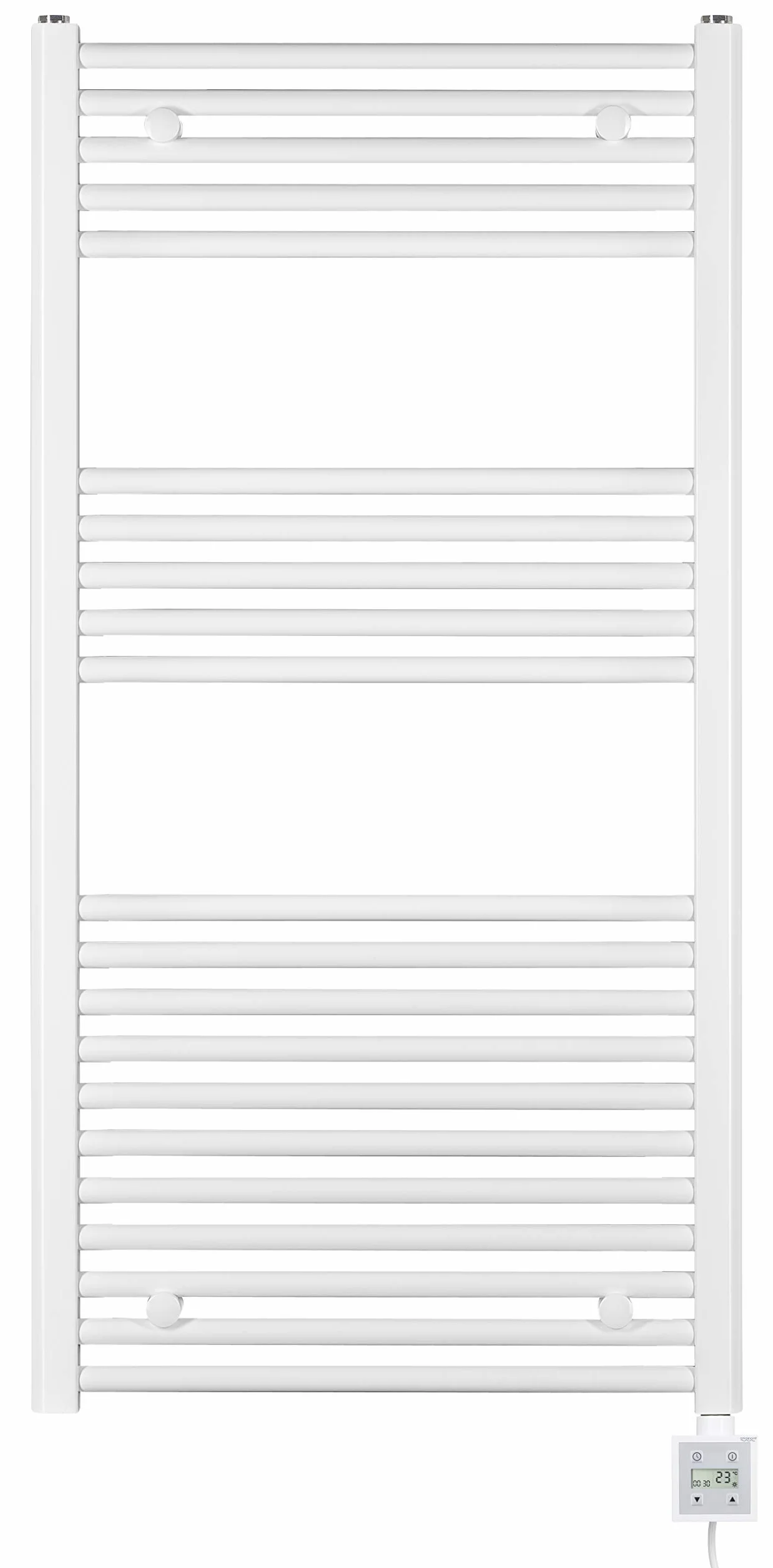 anapont Elektryczny grzejnik łazienkowy 1175x500 mm programator czasowy biały