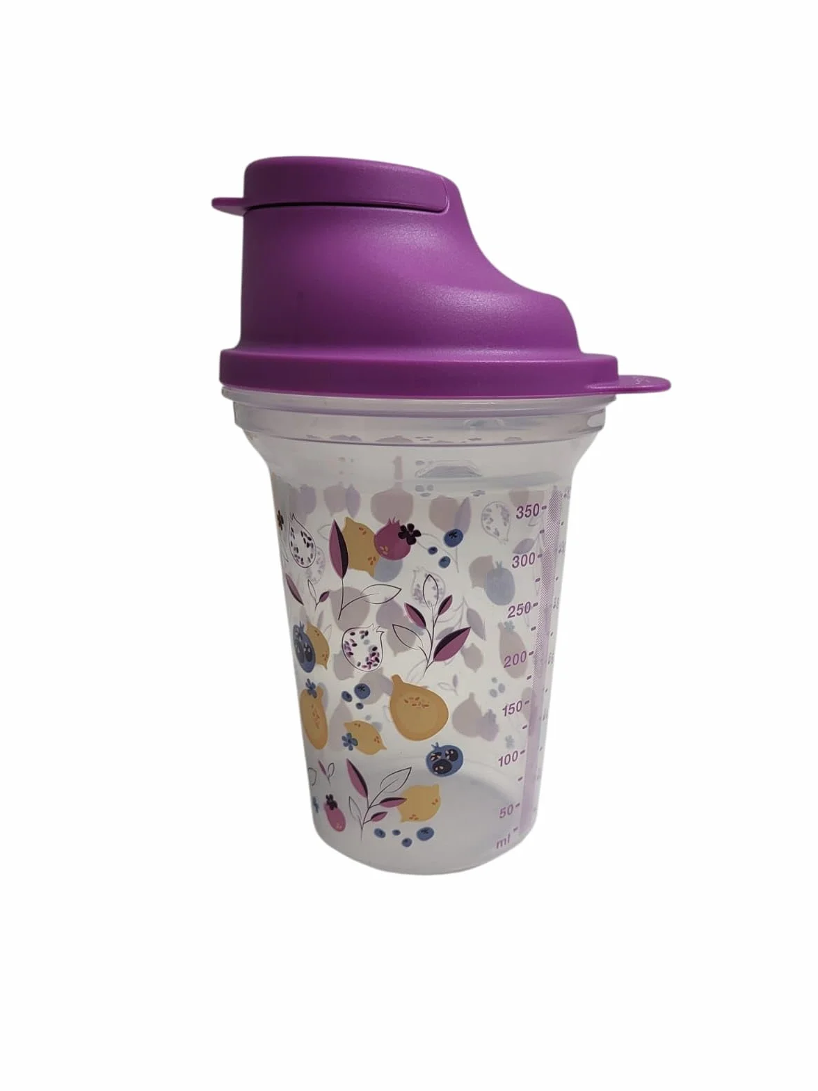 Tupperware Mix-Fix mały Shaker 350 ml przezroczysty liliowy
