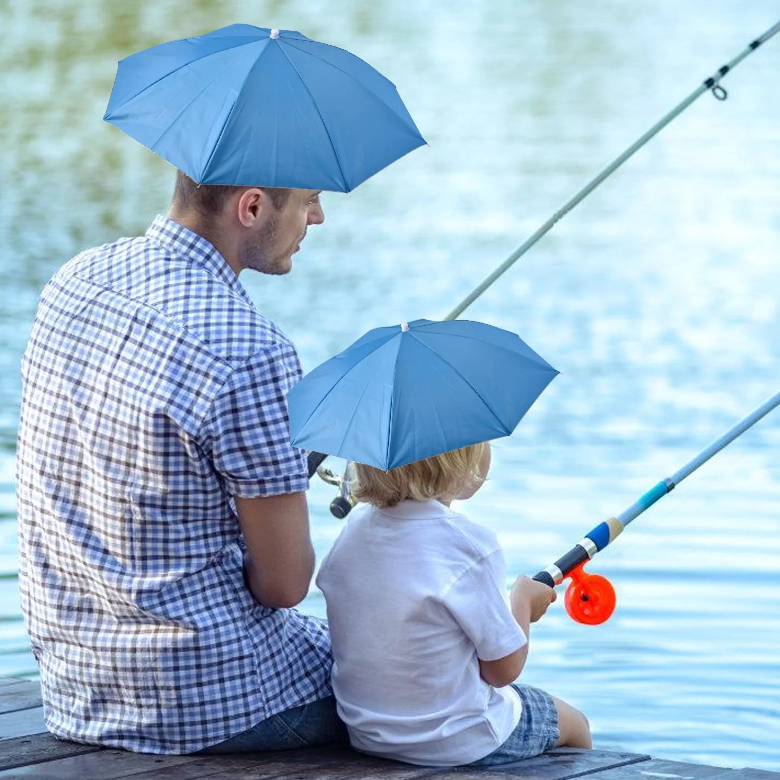 Kapelusz parasola, kapelusz przeciwsłoneczny, składany, regulowany nakrycie głowy z ochroną przed promieniowaniem UV, dla mężczyzn, kobiet, dzieci, aktywności na świeżym powietrzu, wędkarstwo, kemping