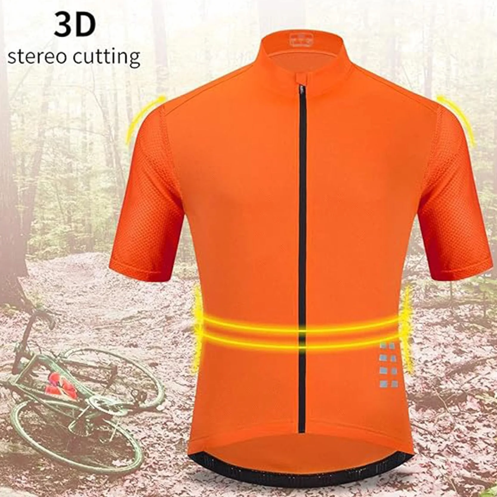 Koszulka rowerowa męskie damskie krótkie rękawy jeździeckie letnie oddychające koszulki rowerowe odblaskowe szybkoschnące rowerowe T-shirt rowerowy ubrania,Cyan-ASIAL/EURM