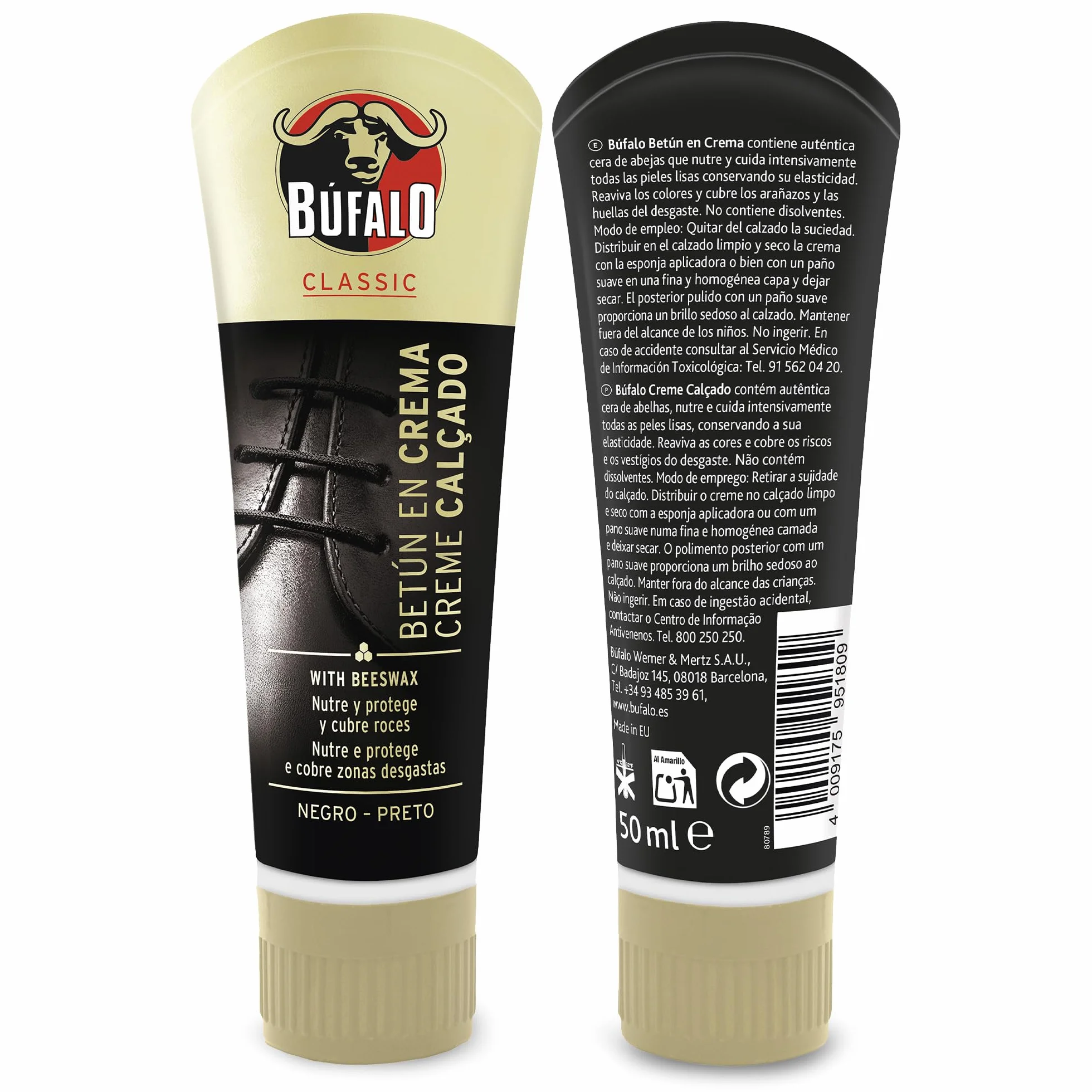 Buffalo Classic bitum w kremie do butów 50 ml pielęgnacja obuwia