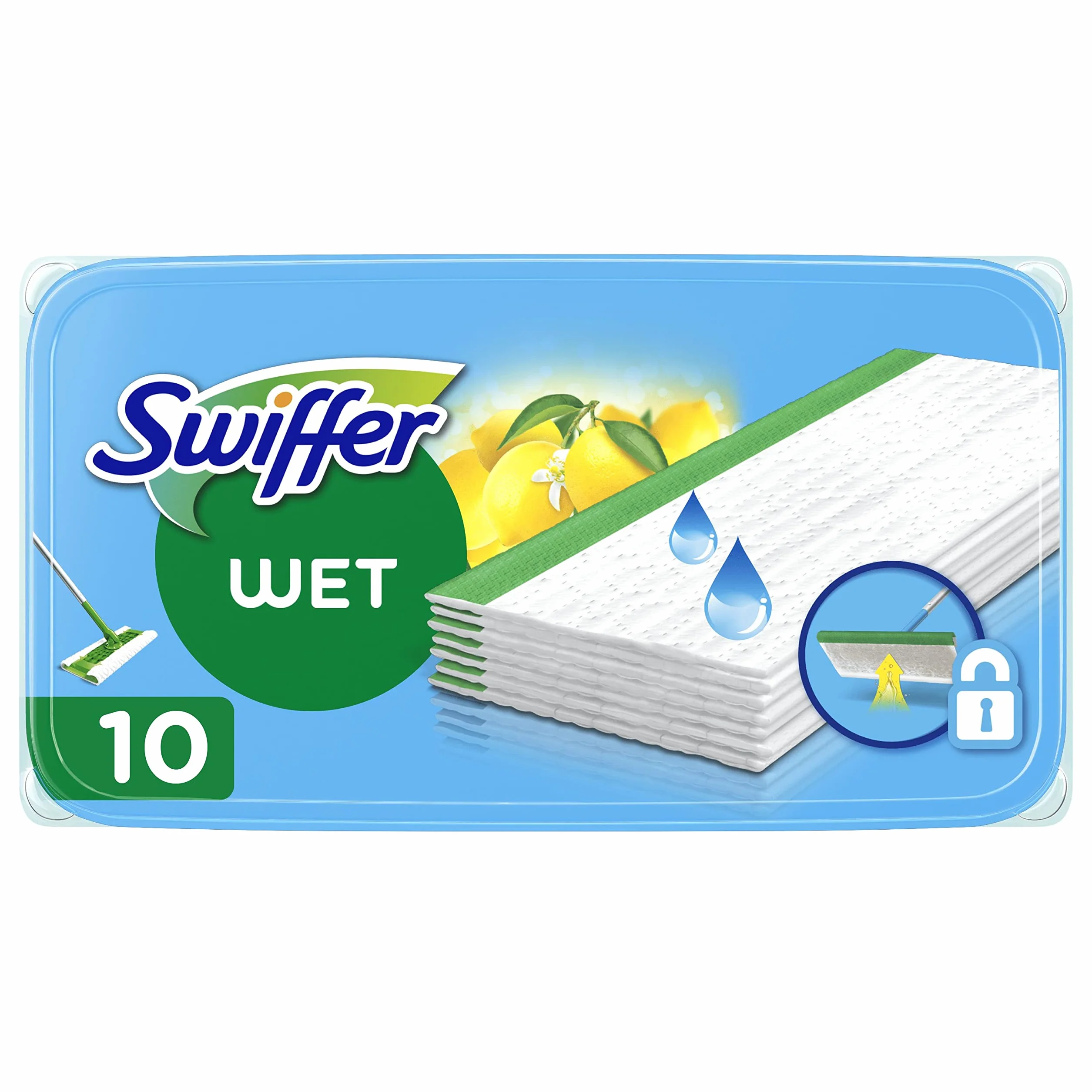 Swiffer Mokre Chusteczki do Podłóg Zapach Cytrusowy 10 Sztuk