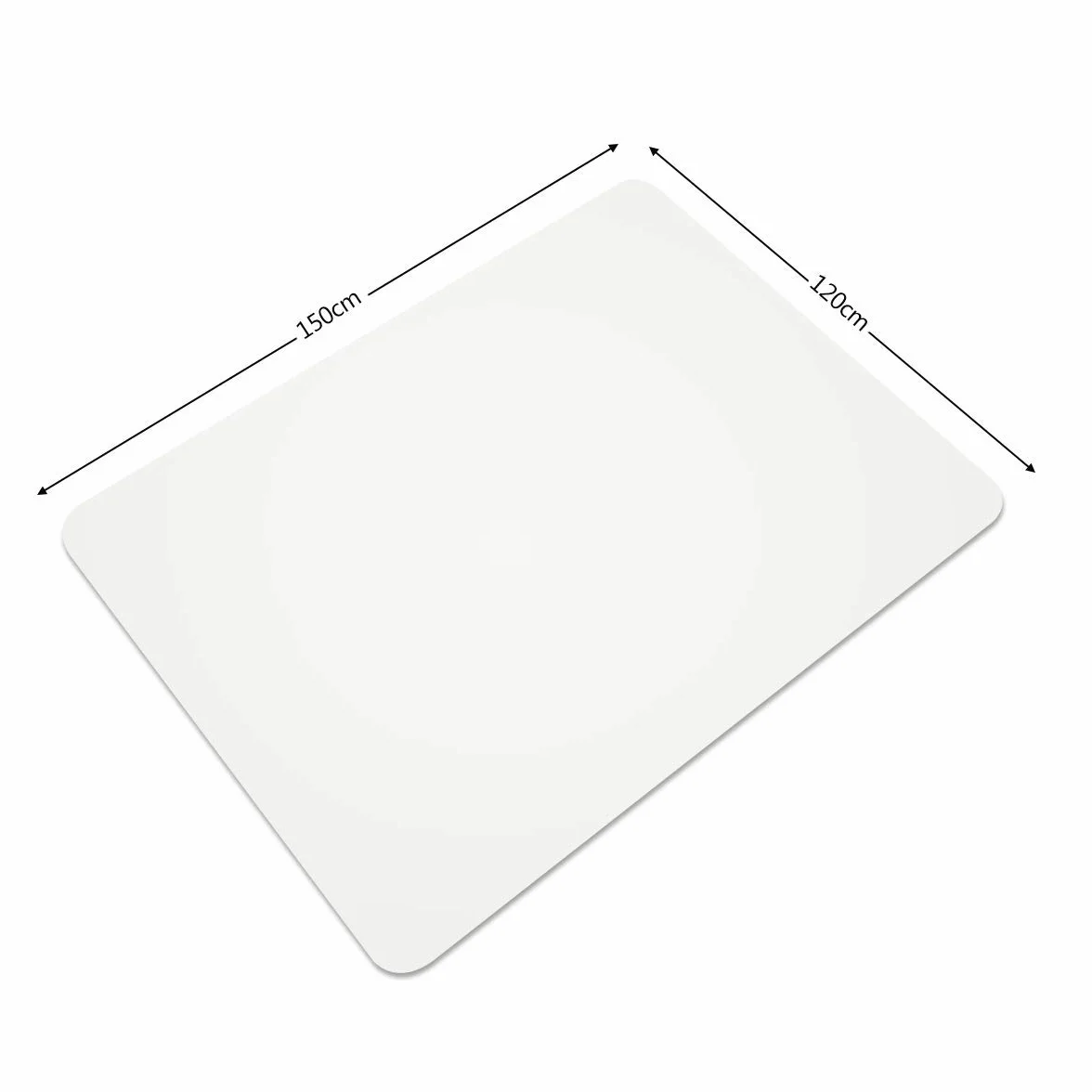 COSTWAY Mata ochronna na biurko 120 x 150 cm do laminatu parkietu twardych podłóg