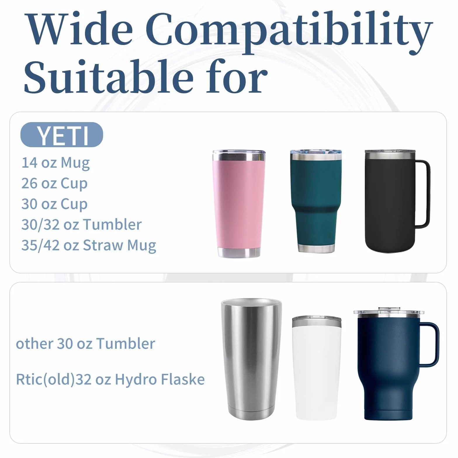 Pokrywka kubka 850 ml do YETI kompatybilna z Rambler Ozark magnetyczny przełącznik suwakowy