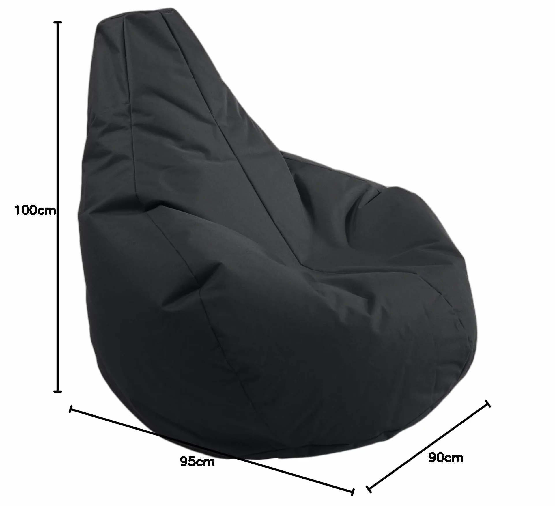 Pufa Worek do siedzenia 225L Gamer Czarny