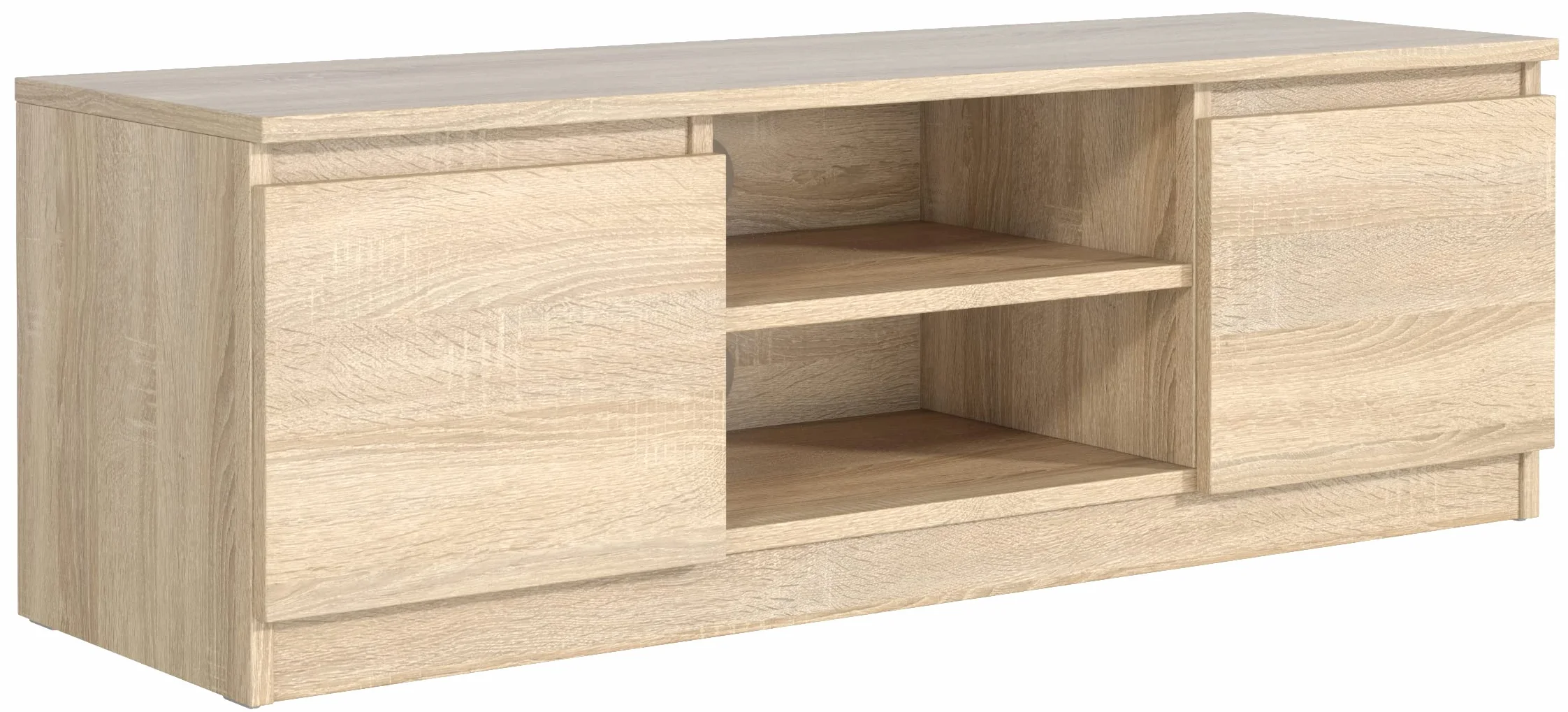 meble masztalerz Szafka RTV 120 cm - Dąb Sonoma Mat - 2 x Drzwi - Szafka pod Telewizor - Wolnostojąca & Nowoczesna z Miejscem do Przechowywania - Stolik do Salonu - Dąb Sonoma 120x38,5x39 cm