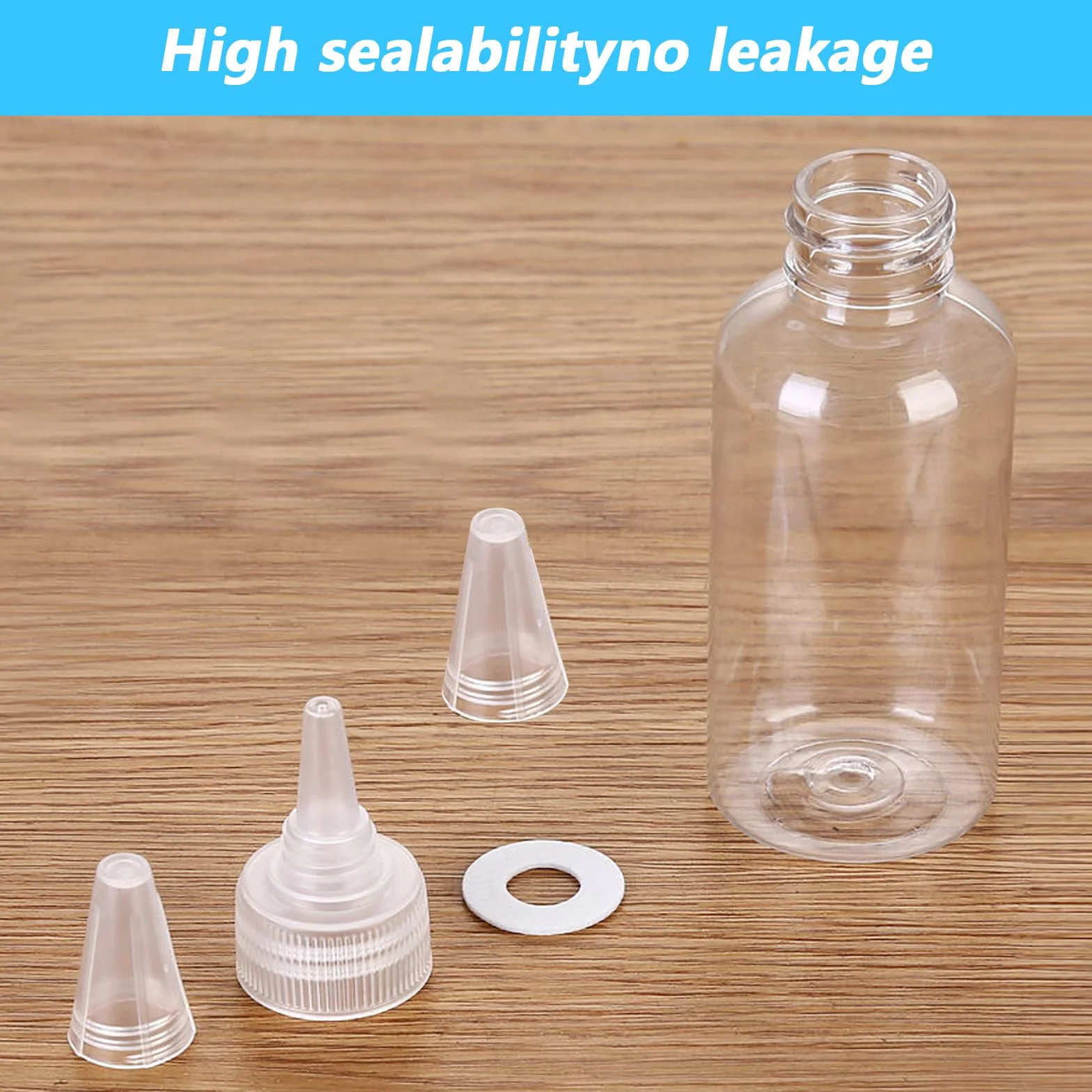 Butelka z dozownikiem oleju, 100 ml butelek wyciskających, butelka z tworzywa sztucznego, dozownik oleju kuchennego, pojemnik na olej, sos do przypraw, keczup majonez